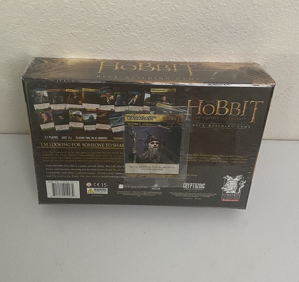 The Hobbit An Unexpected Journey Deck Building Board Card Game NEW + Promo Card