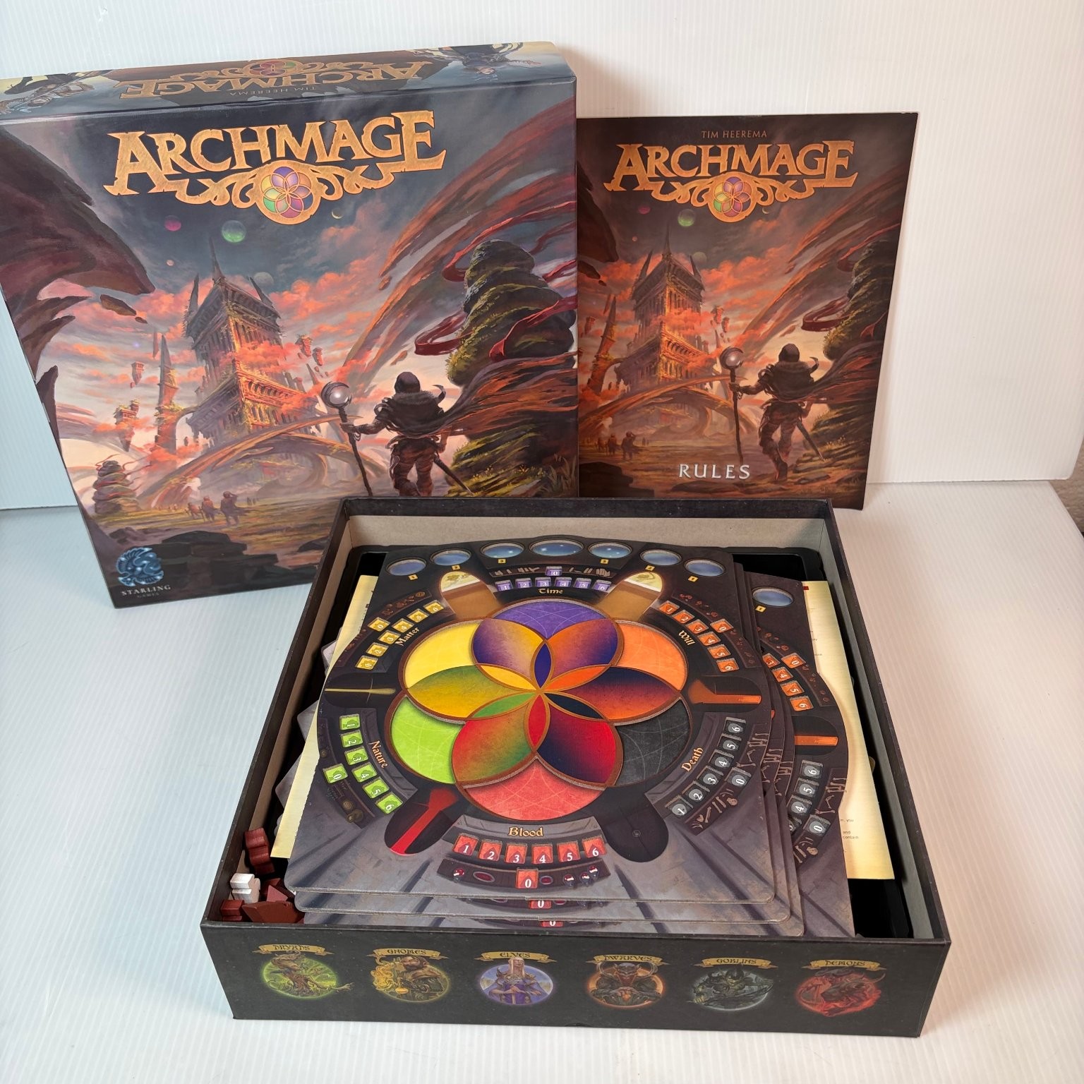 Archmage Starling Games Board Game 1-4 Players Ages 14+ Fantasy Strategy