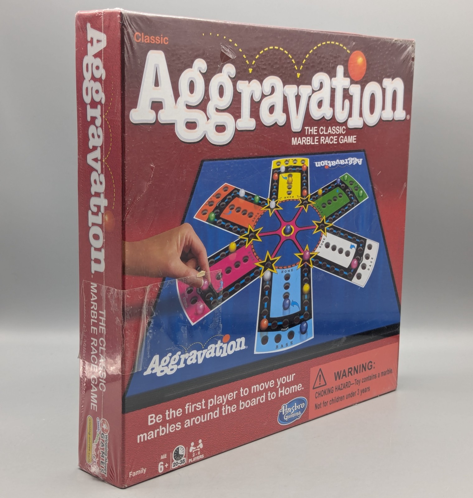 New Hasbro Aggravation The Classic Marble Race Board Game Ages 6+