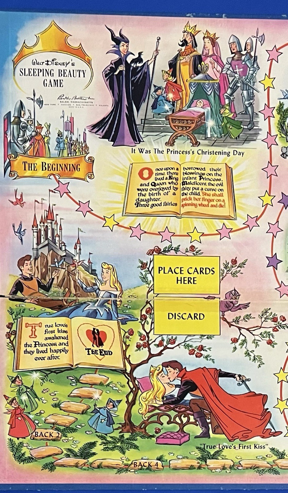 Walt Disney Sleeping Beauty Game 1958 Parker Brothers. Complete. Board excellent