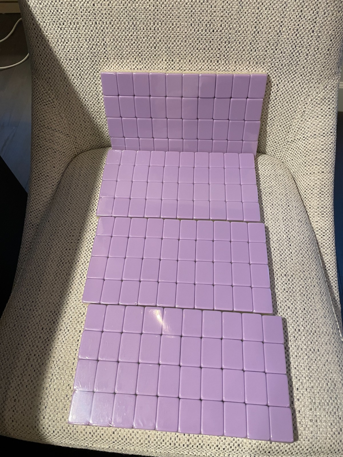 NEW American Mahjong Tiles Set – 160 Tiles, 4-layer engraved acrylic ( Purple)