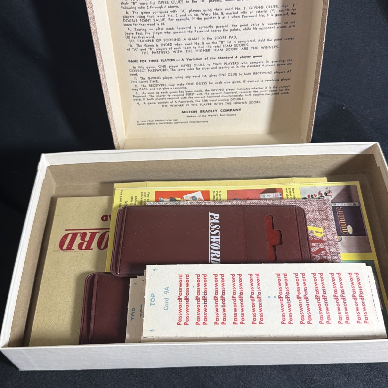 Vintage 1962 Milton Bradley Password Game #4260 Volume 2 Complete Made In USA