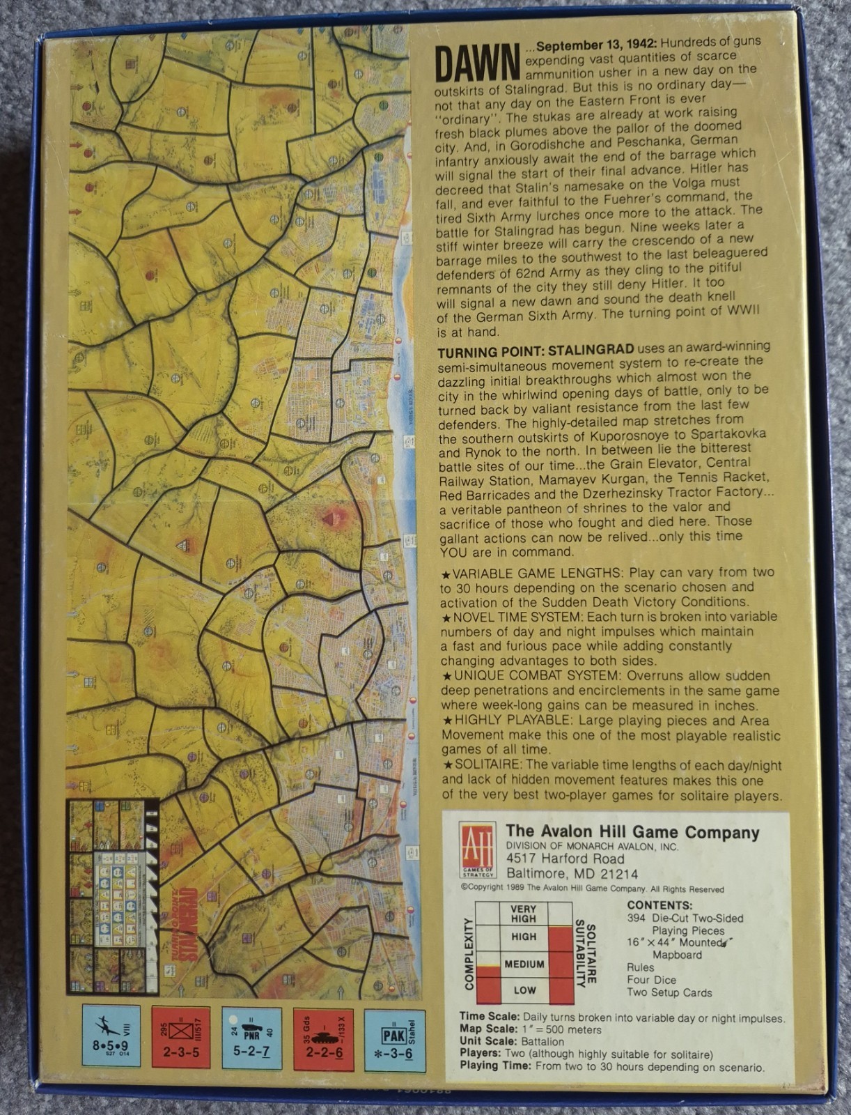 Turning Point: Stalingrad (AH 2nd Ed. 1989) in tray, Expansion unpunched, Ready!