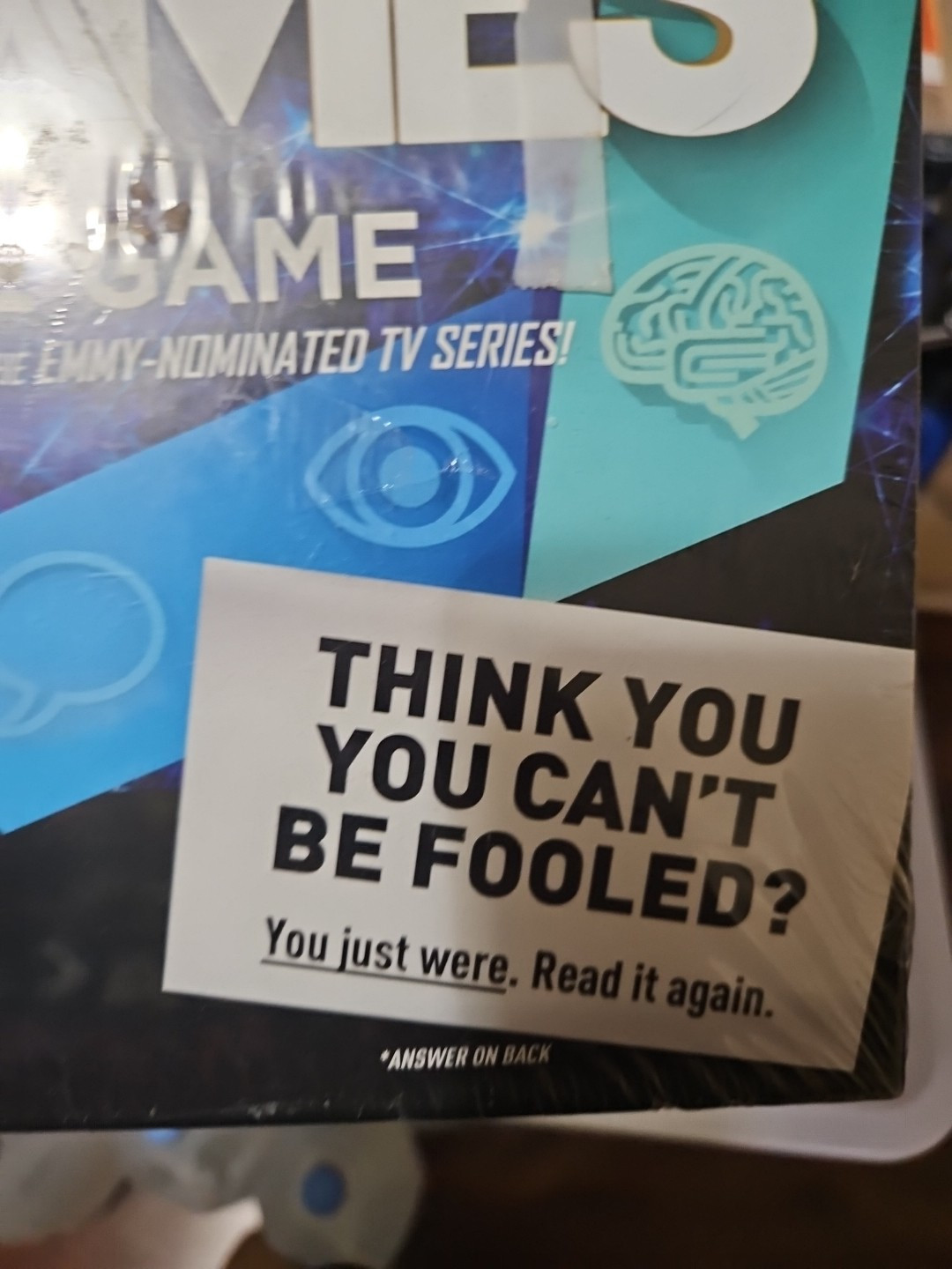 Brain Games The Game NatGeo TV Show Board Game 2015 Open Box Never Played