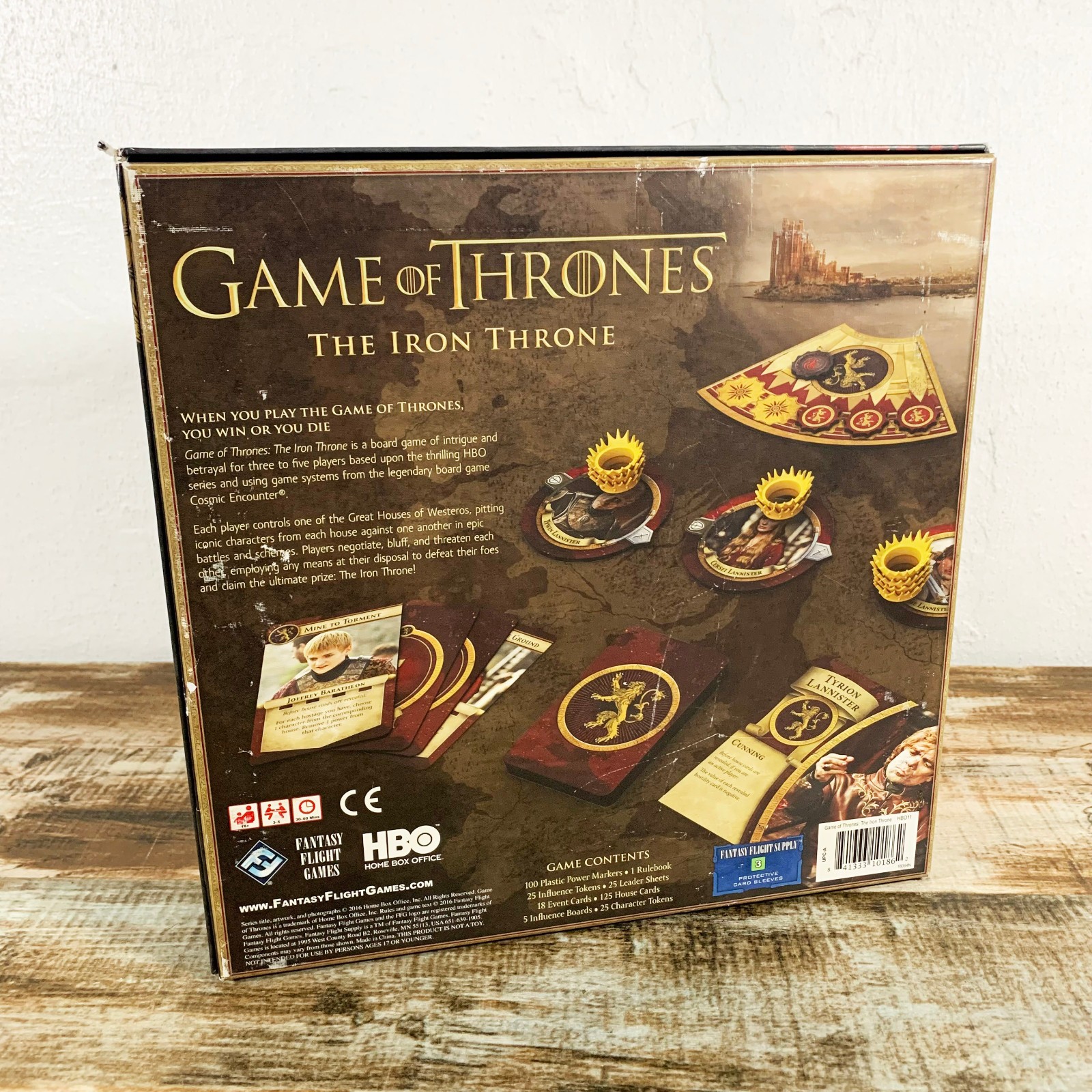 Game of Thrones The Iron Throne Board Game – 100% Complete – Fantasy Flight