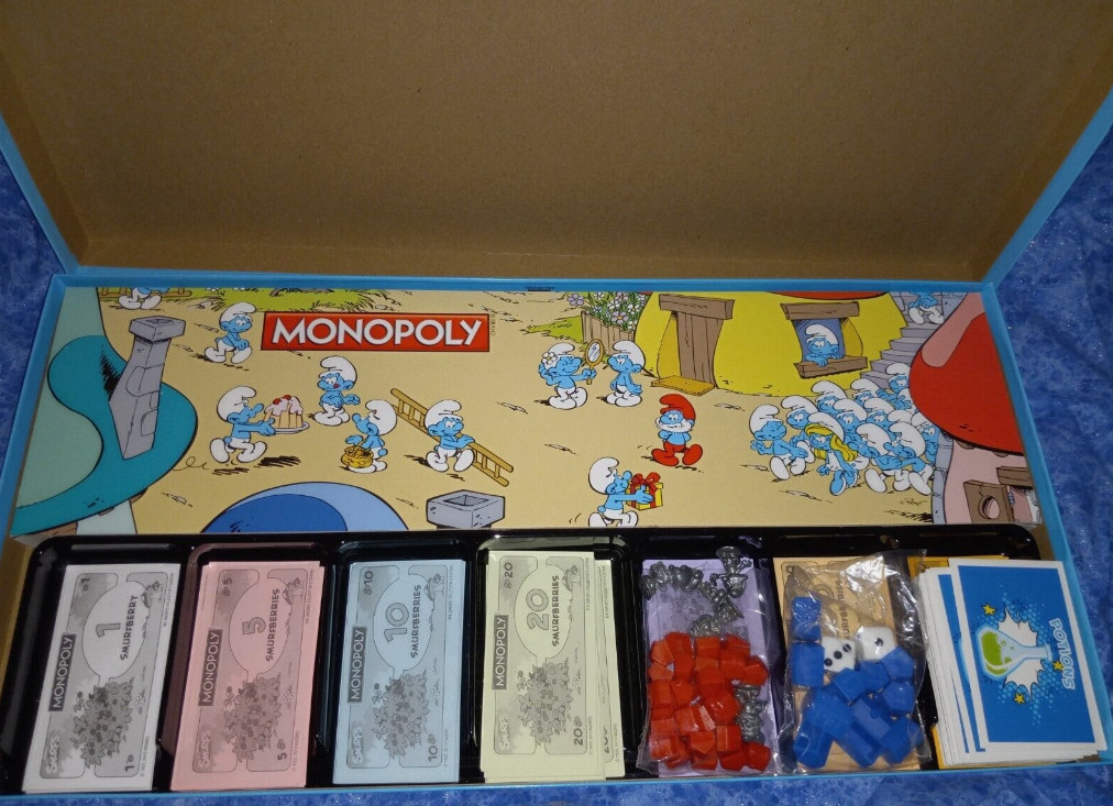 “SUPER RARE!” Monopoly: The Smurfs Collector’s Edition (2013) Complete in Box.