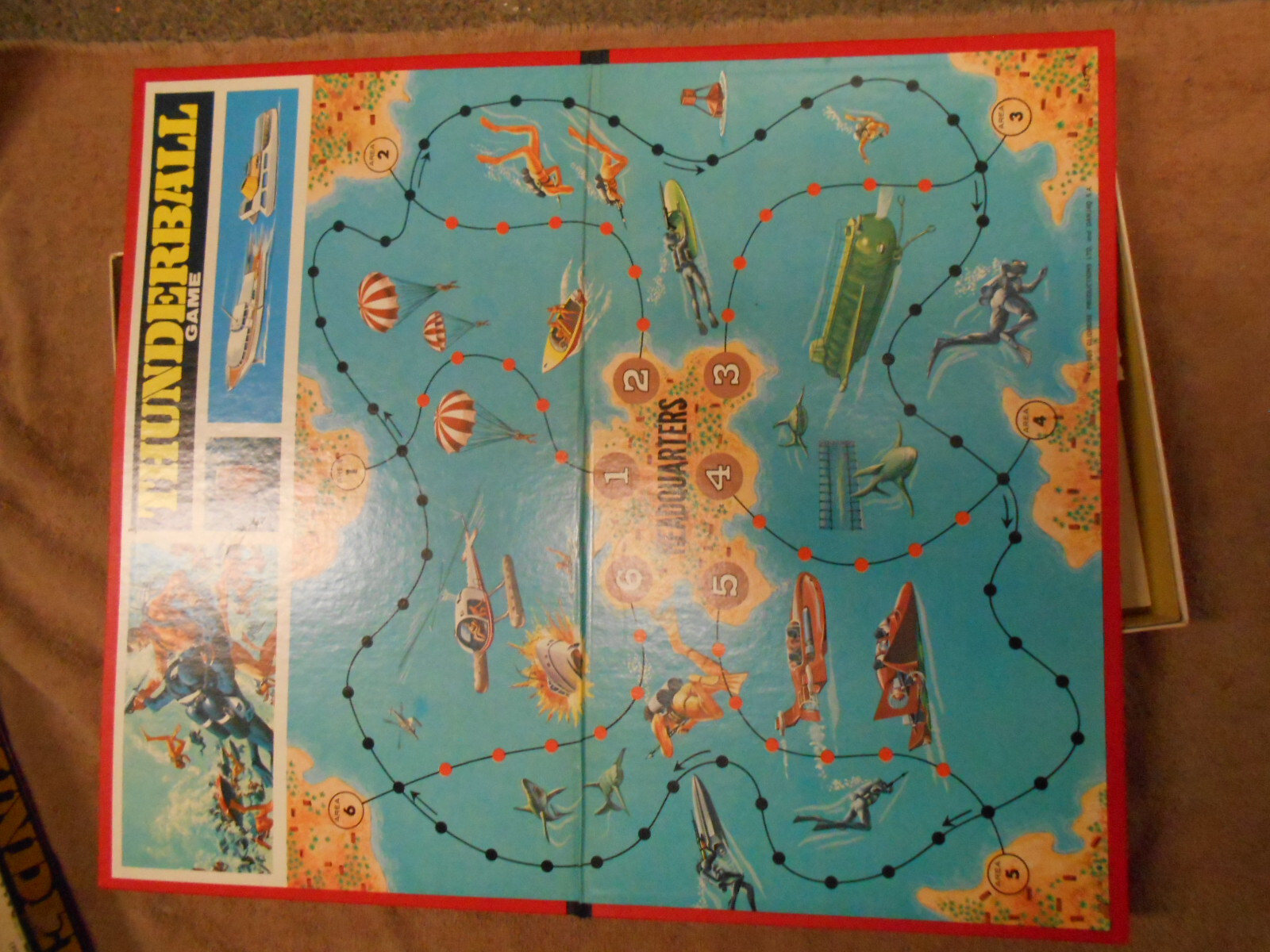 Vintage Milton Bradley No.4547 Sean Connery James Bond 007 “Thunderball” Game
