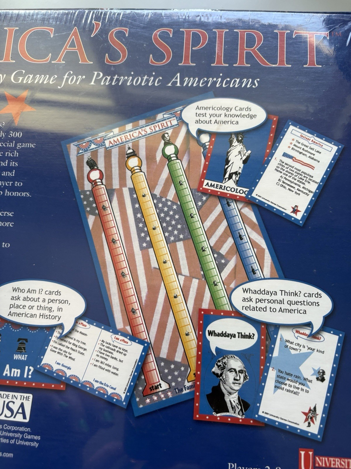 America’s Spirit The Family Game for Patriotic Americans Board Game, 01776