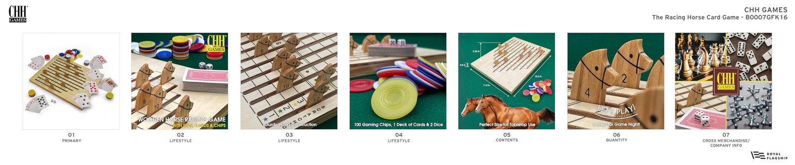 CHH The Racing Horse Game – Classic Family Board Game – Quality Construction …