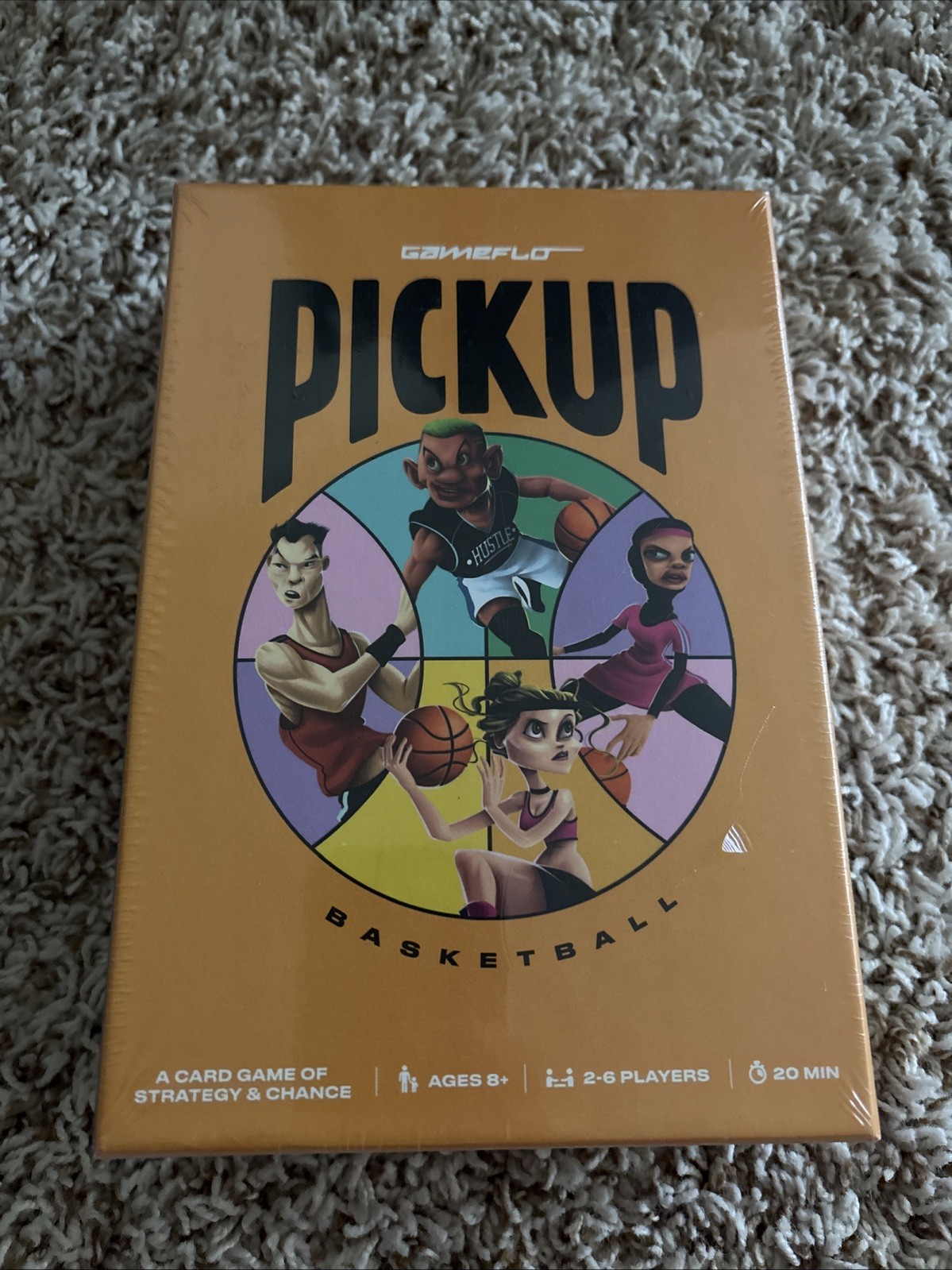 GameFlo PICKUP Basketball Card Game – Strategy & Math, 2-6 Players