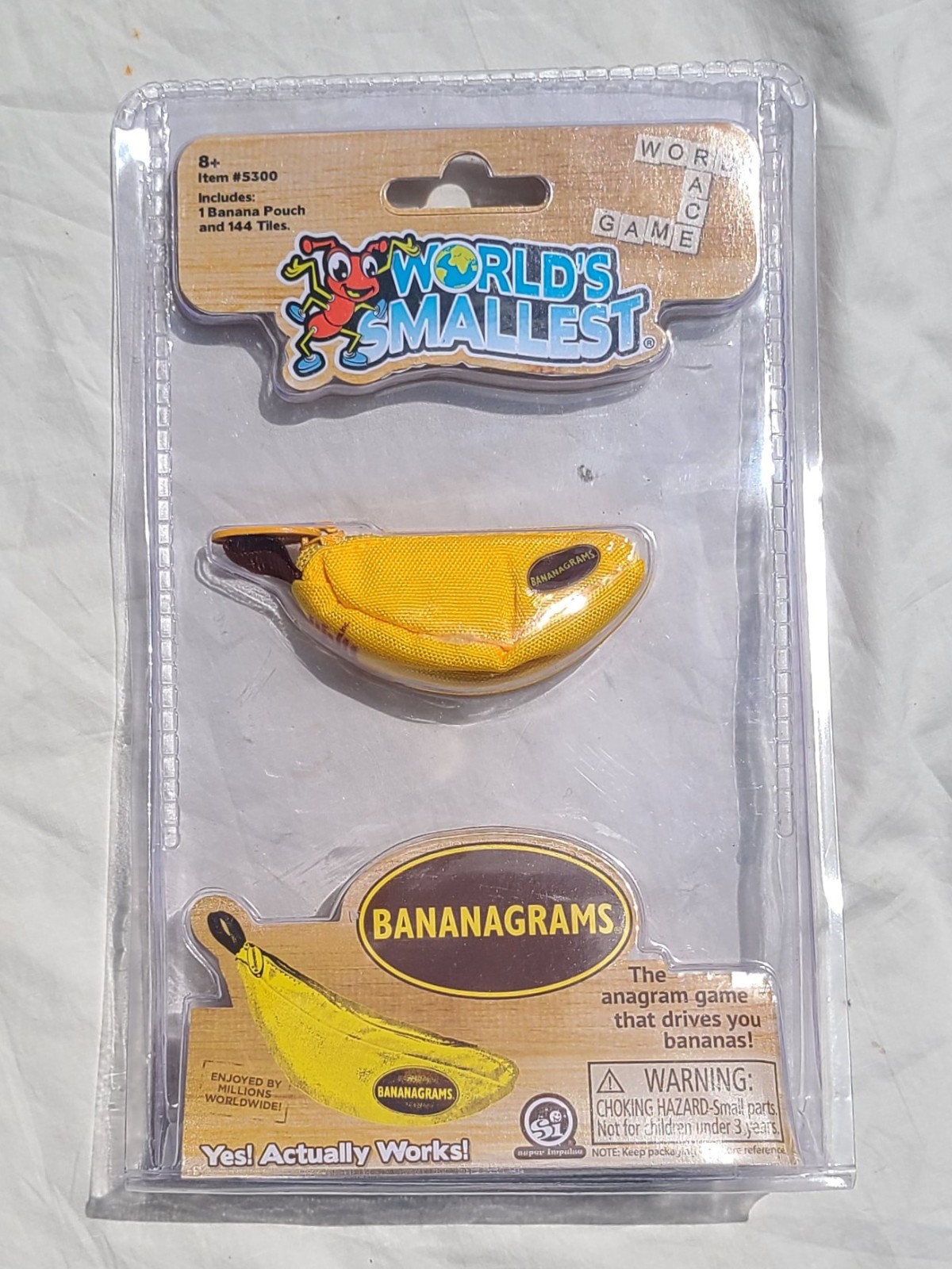 World’s Smallest BANANAGRAMS Banana Grams Letter Tile Crossword Game New Sealed