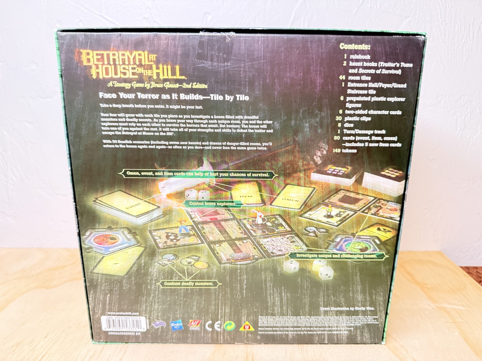 Betrayal At House On The Hill Second Edition Horror Board Game – Complete