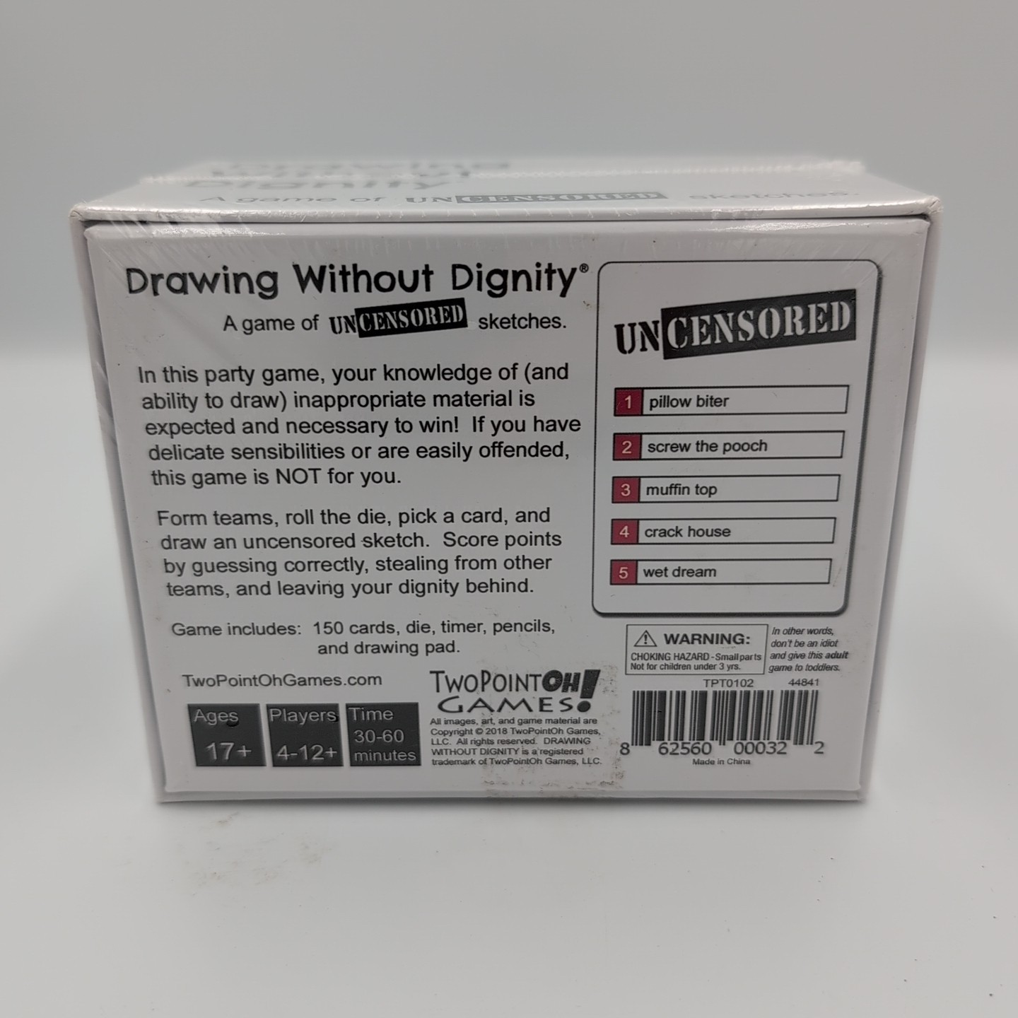 Drawing Without Dignity : A Game of Uncensored Sketches Adult Pictionary NEW