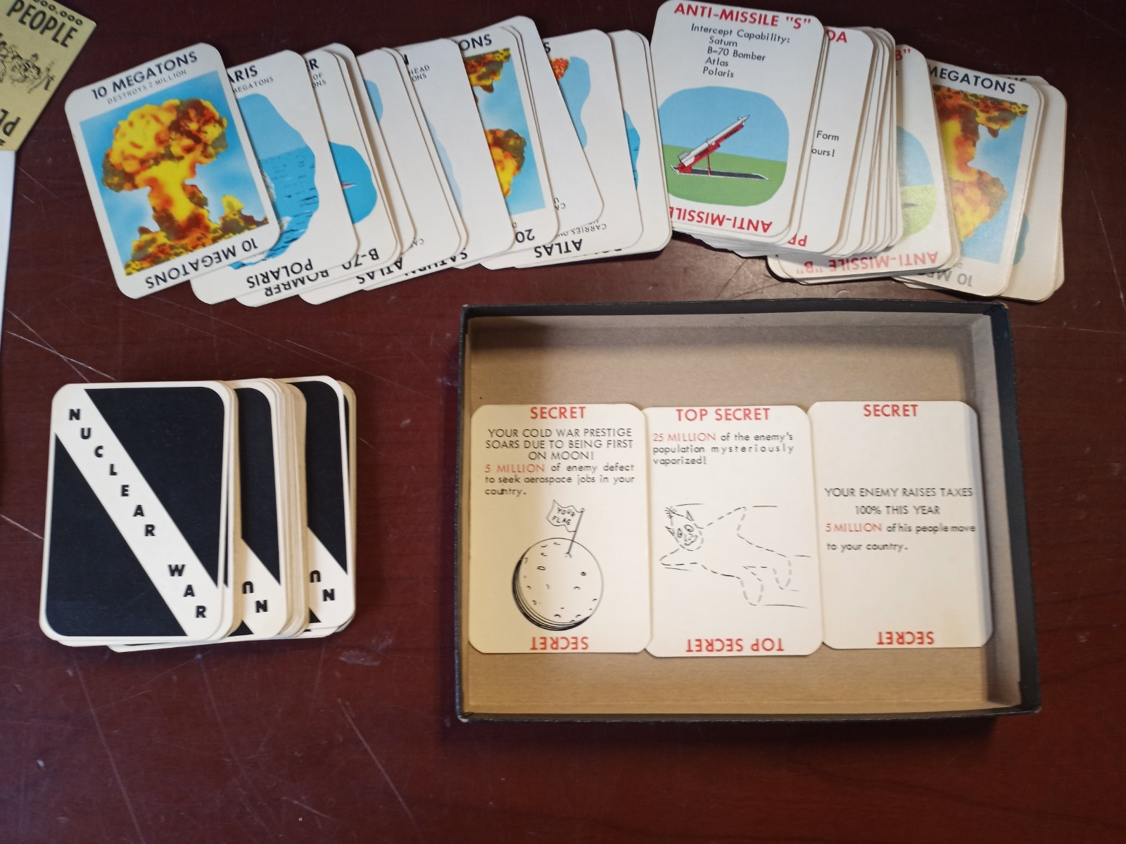 Flying Buffalo Nuclear War Card Game Original Box VTG 1965 Douglas Malewicki
