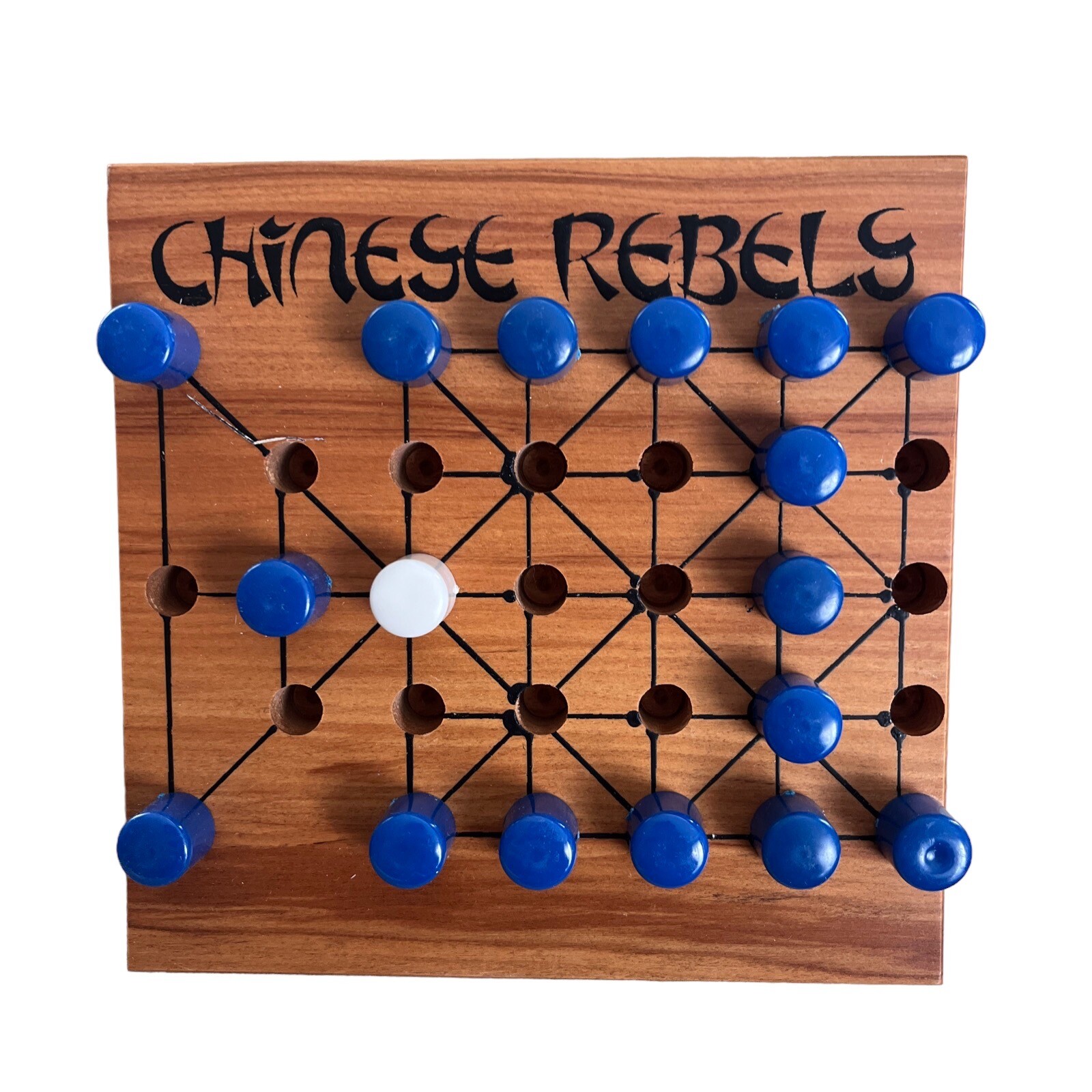 Vintage Chinese Rebels Wooden Peg Game – IQ Products Ltd. MADE IN NEW ZEALAND