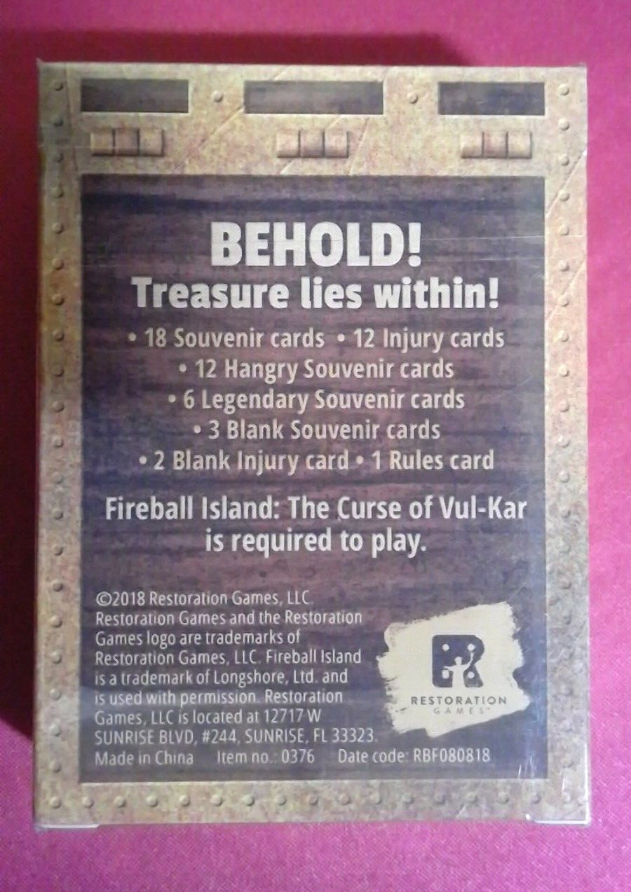 Fireball Island Treasure Trove Campaign Kickstarter Promo New Sealed