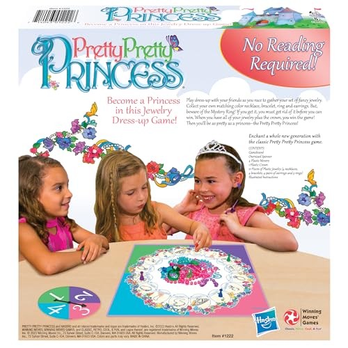 Winning Moves Pretty Pretty Princess 1990s Jewelry Dress-Up Game 2-4 Players