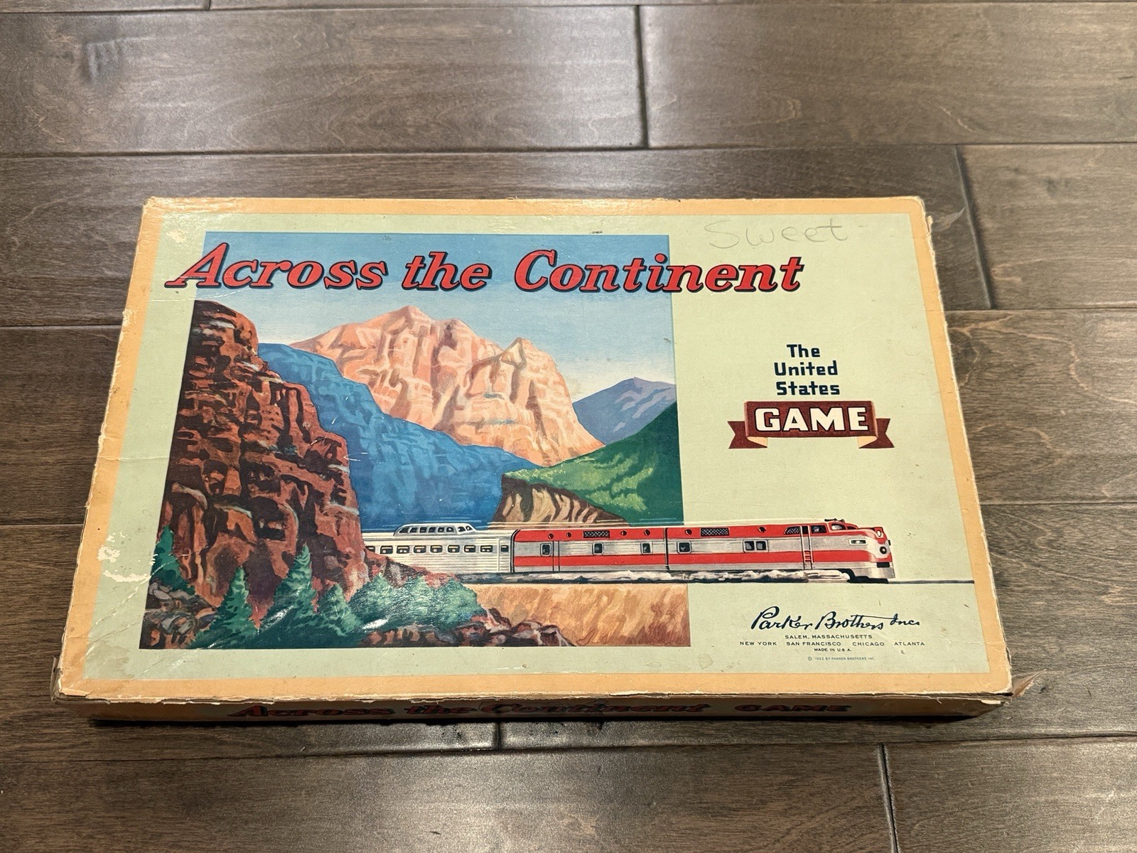 Across the Continent The United States Game by Parker Brothers 1952 *Read*