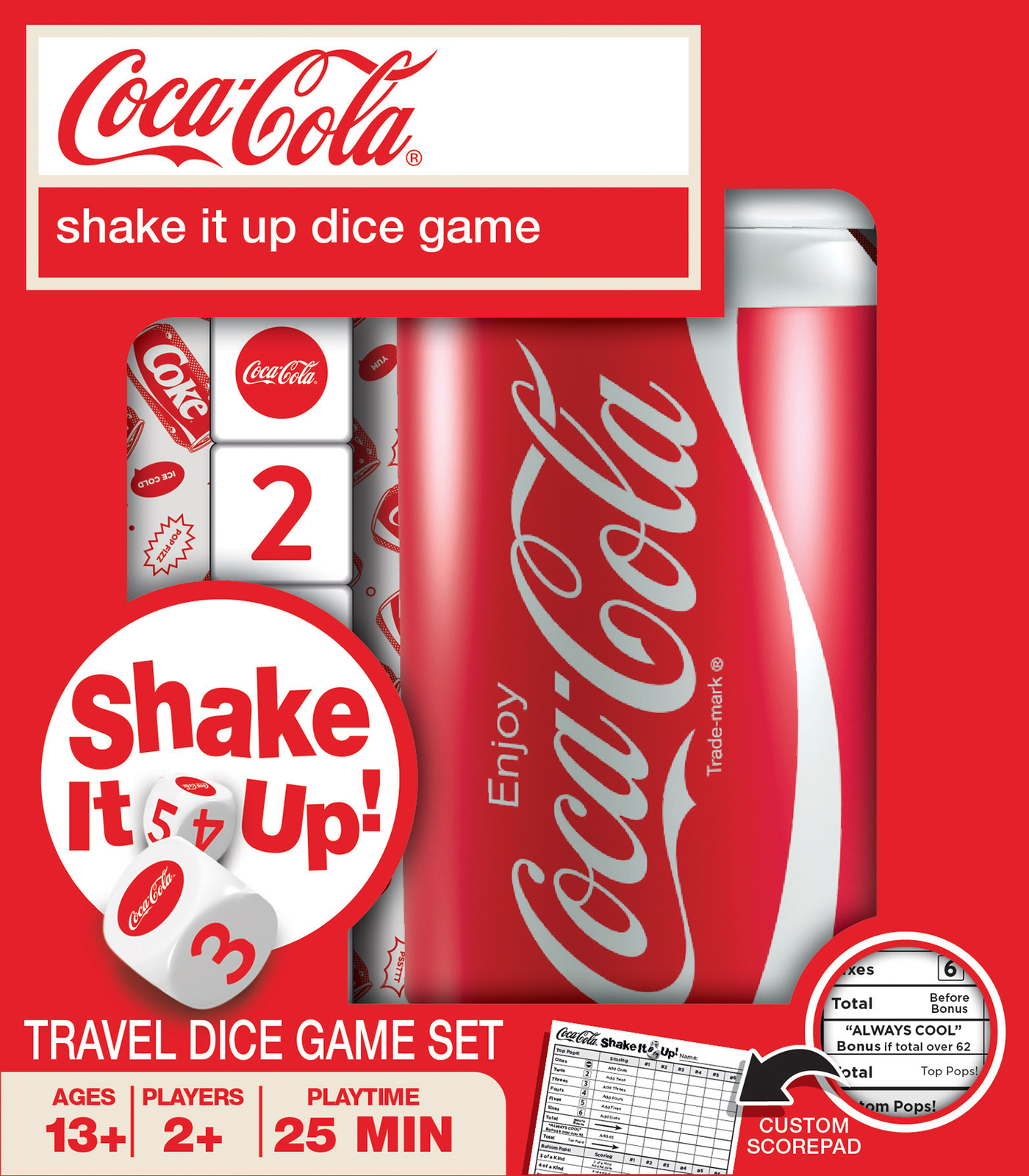 MasterPieces – Coca-Cola – Officially Licensed Shake It Up! Dice Game