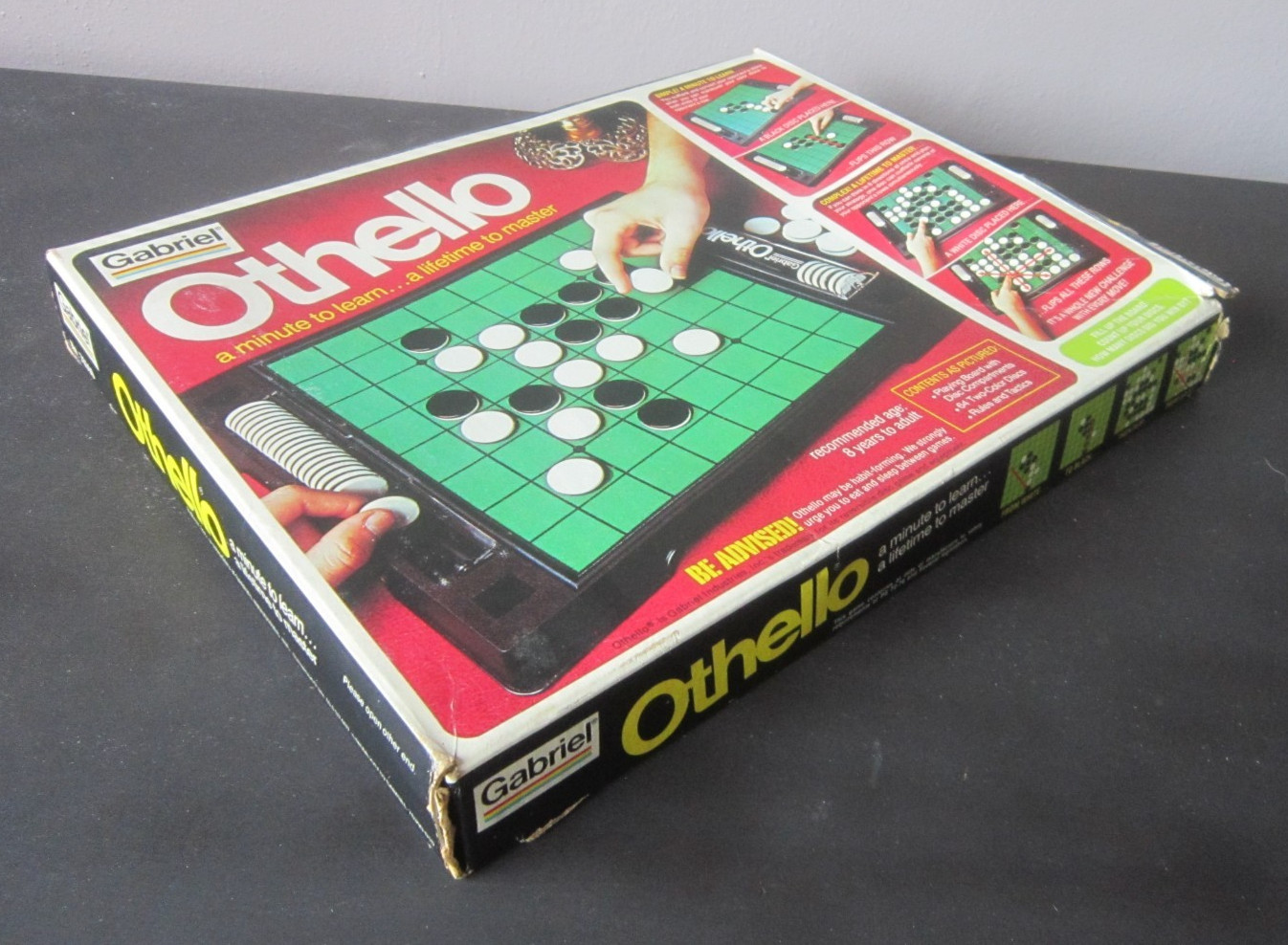 Complete Vintage 1975 Gabriel OTHELLO BOARD GAME w/ All Two-color discs Strategy