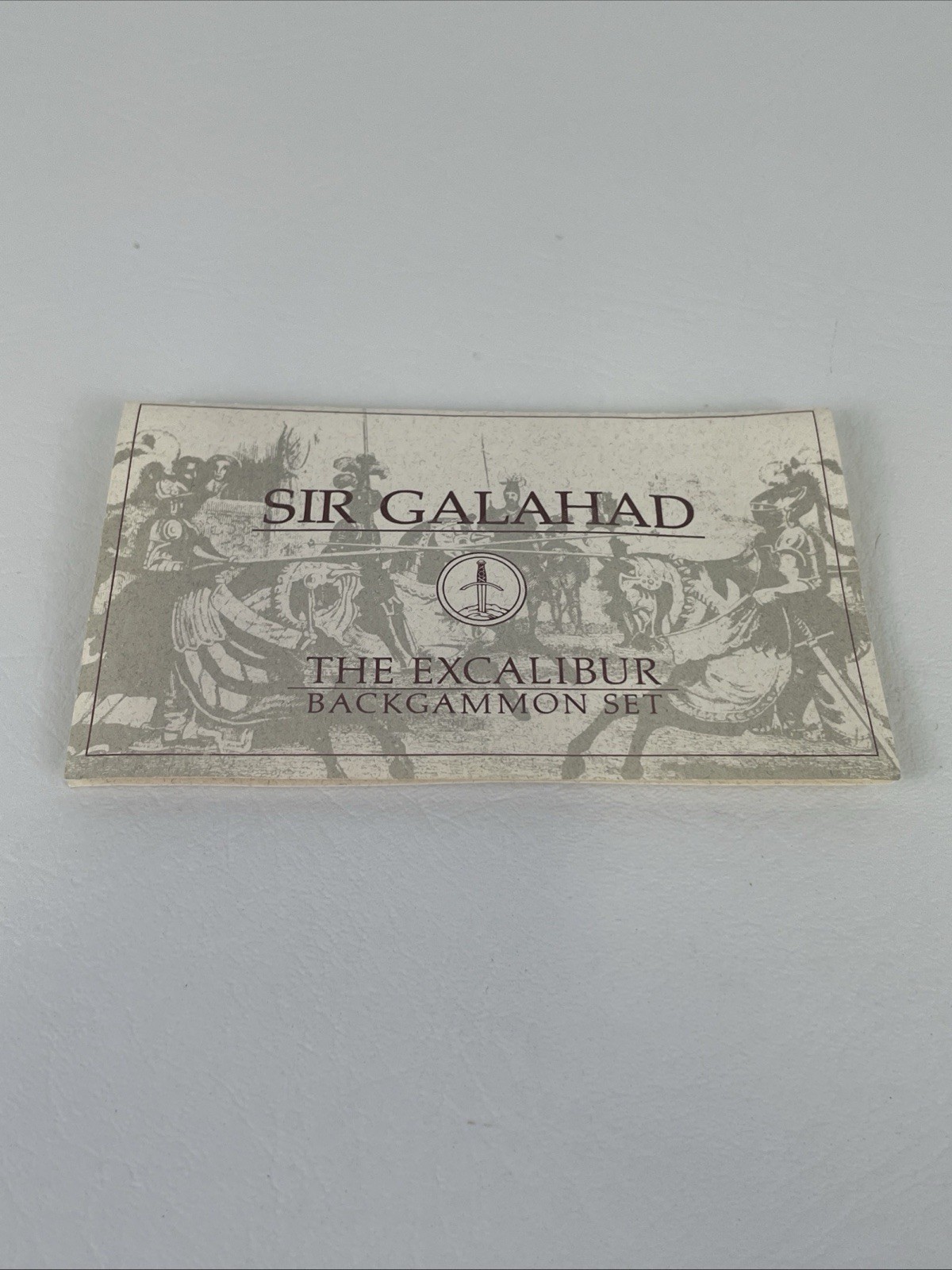 Sir Galahad Vintage Franklin Mint Excalibur Backgammon Set 1986 Limited Edition
