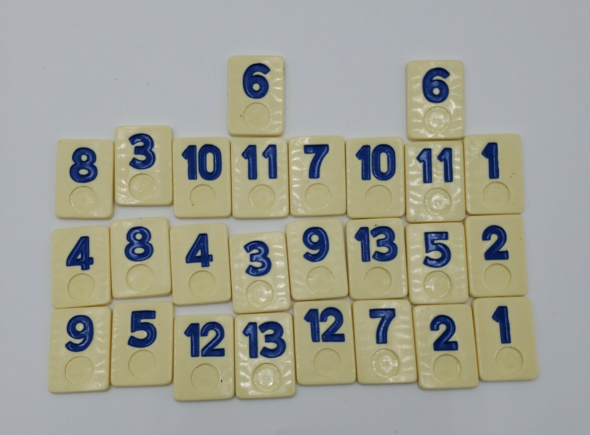 Vintage 1990 Rummikub Replacement Tiles Blue tiles Crafts Crafting