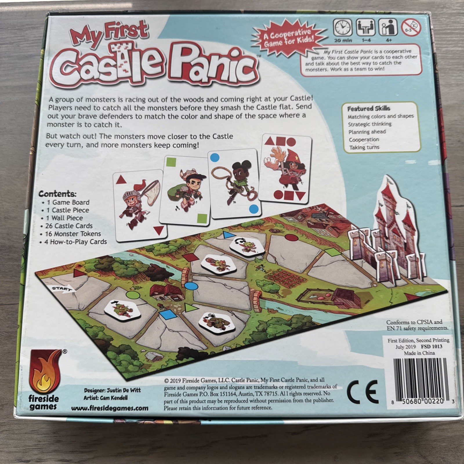 My First Castle Panic Fantasy Cooperative Family Board Game-Complete- complete