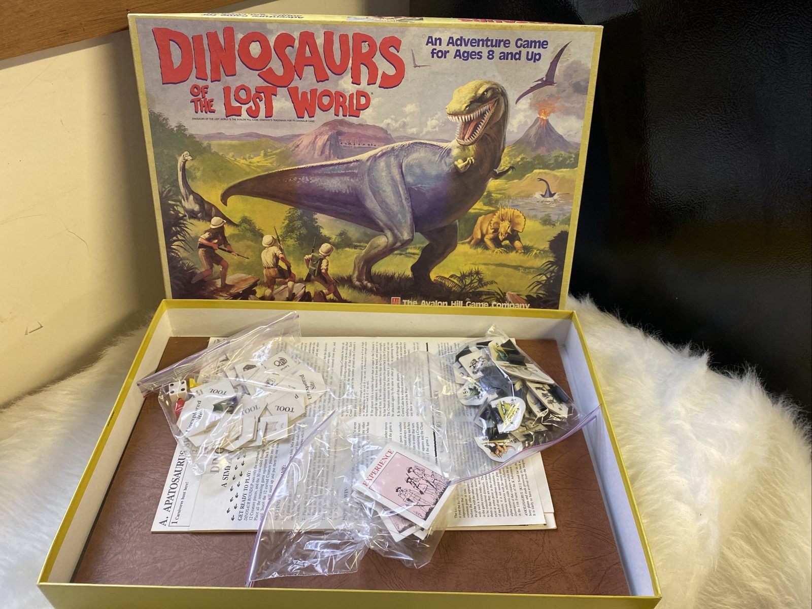 1987 Dinosaurs of the Lost World Boardgame AH Avalon Hill Game Company~EUC