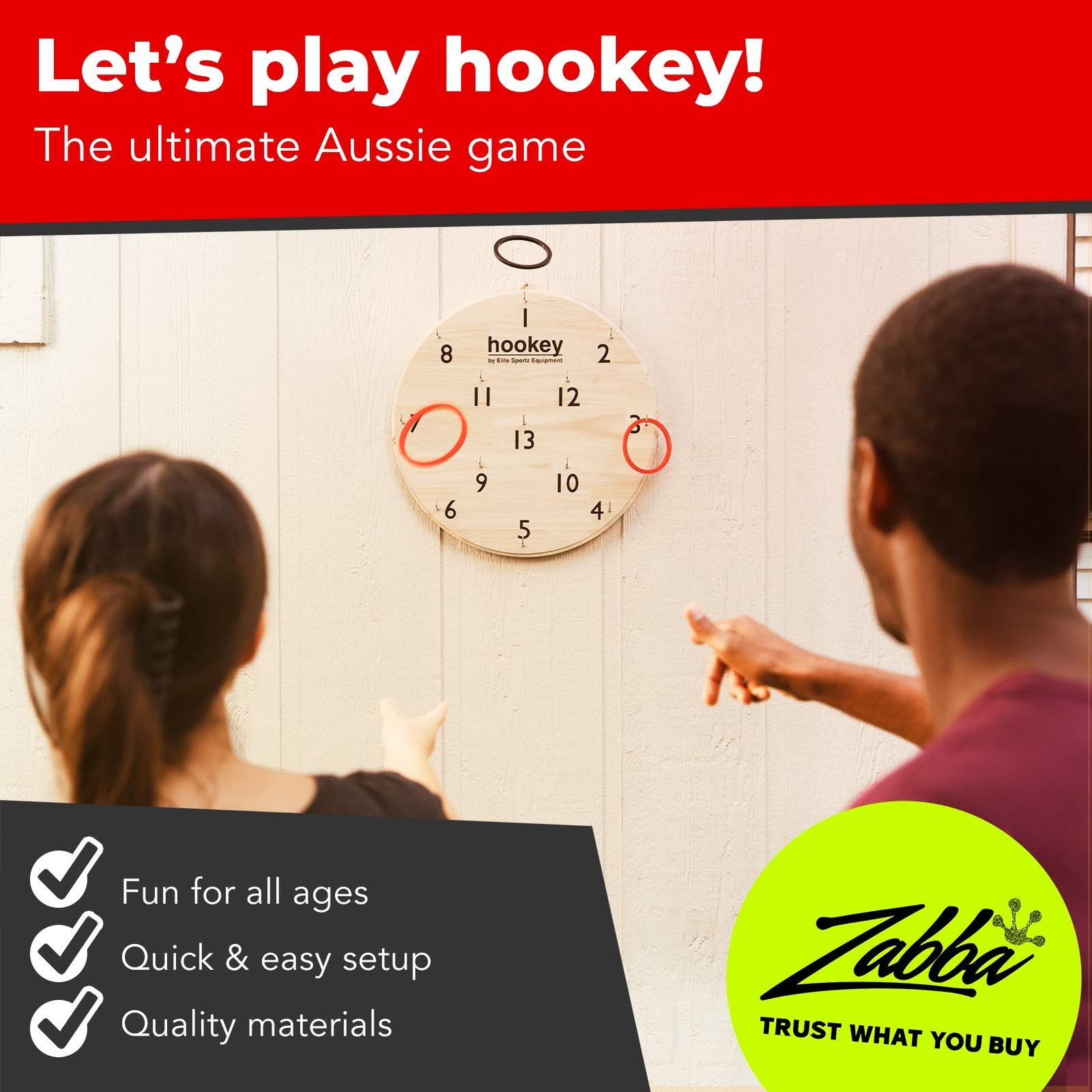 Elite Sportz Ring Toss Games for Adults & Kids – Wall Games for Indoor & Outdoor