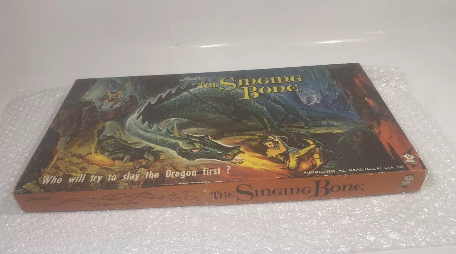 1962 THE SINGING BONE DRAGON BOARD GAME HASBRO HASSENFELD BROS FANTASY BOARD GAM