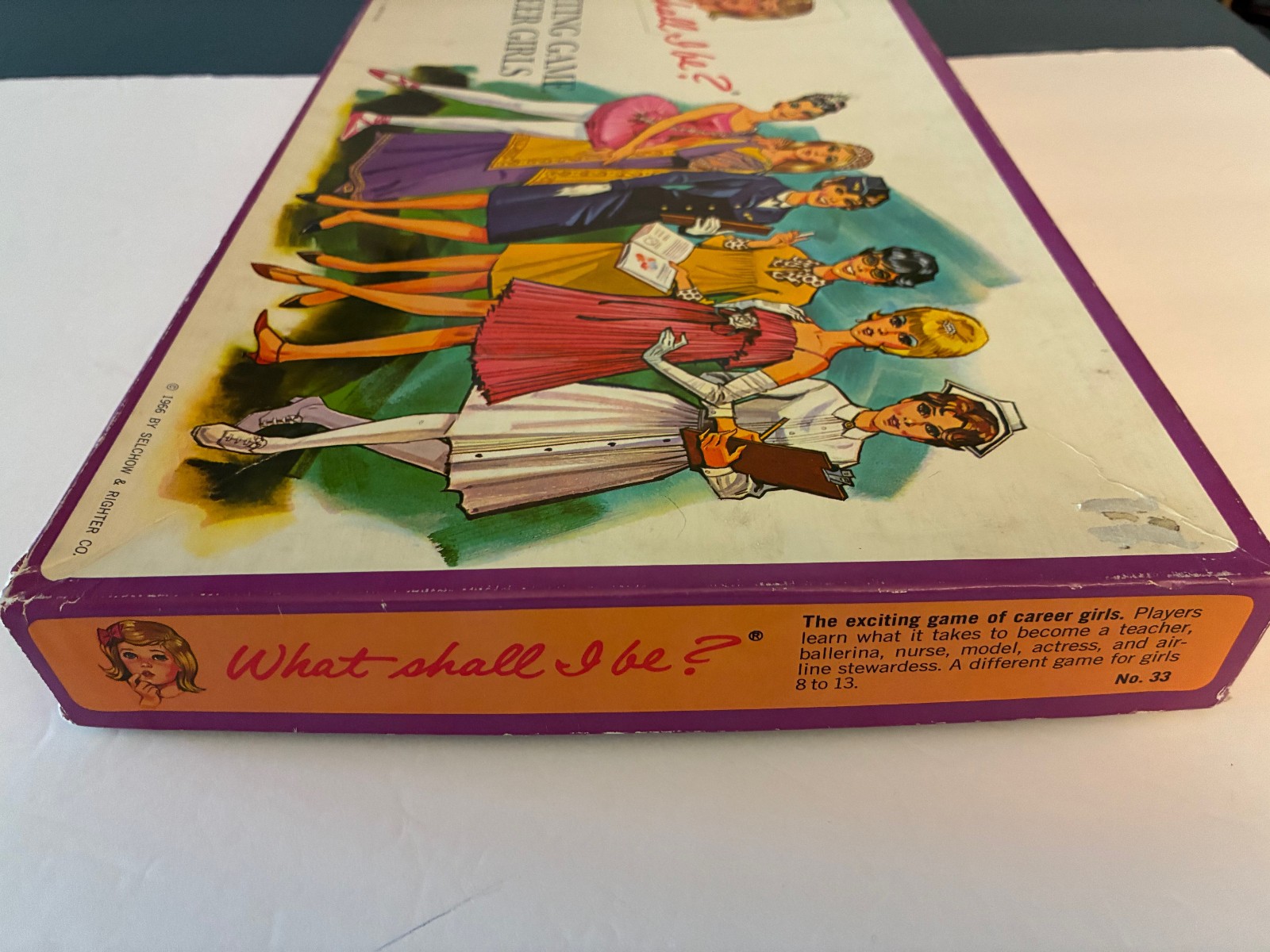Vtg 1966 What Shall I Be? Career Girls Board Game Complete Selchow Righter