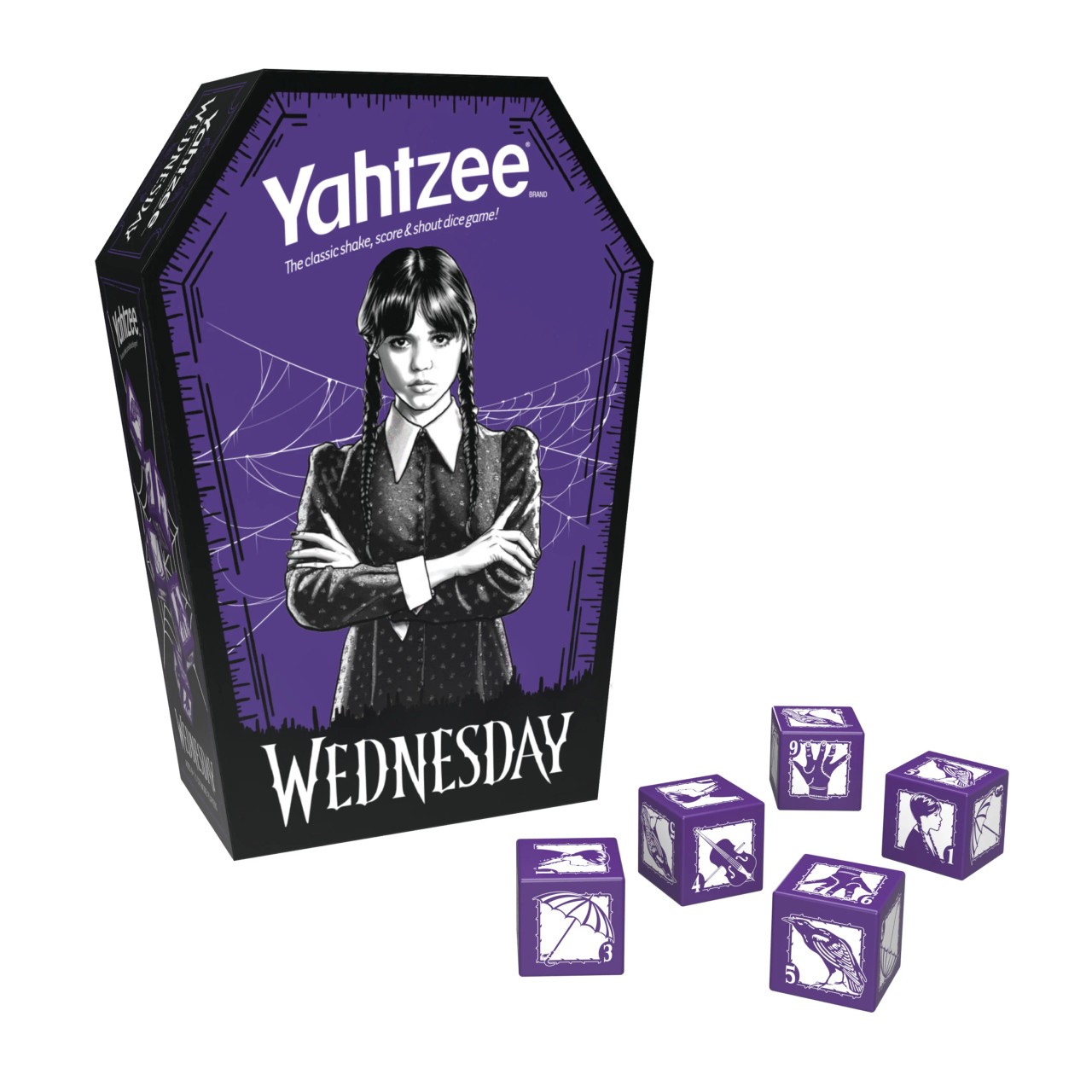USAopoly OP Games Yahtzee: Netflix Wednesday Edition YZ169 NEW