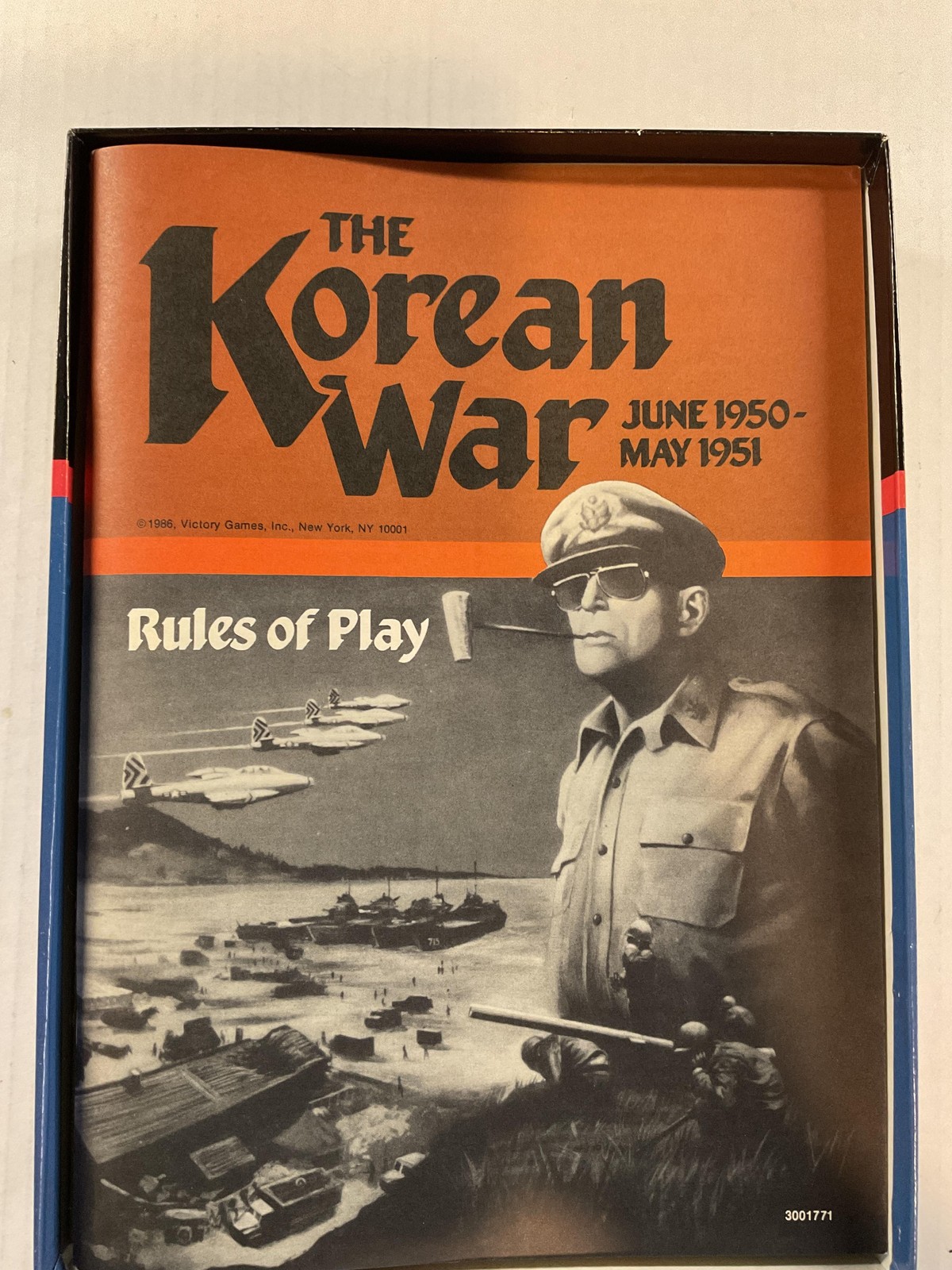 Vintage The Korean War Board Game 1986 Victory Games Inc. Unpunched