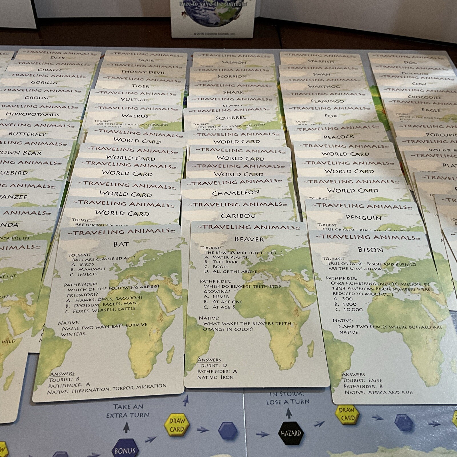 Traveling Animals Race To Save The Animals Board Game