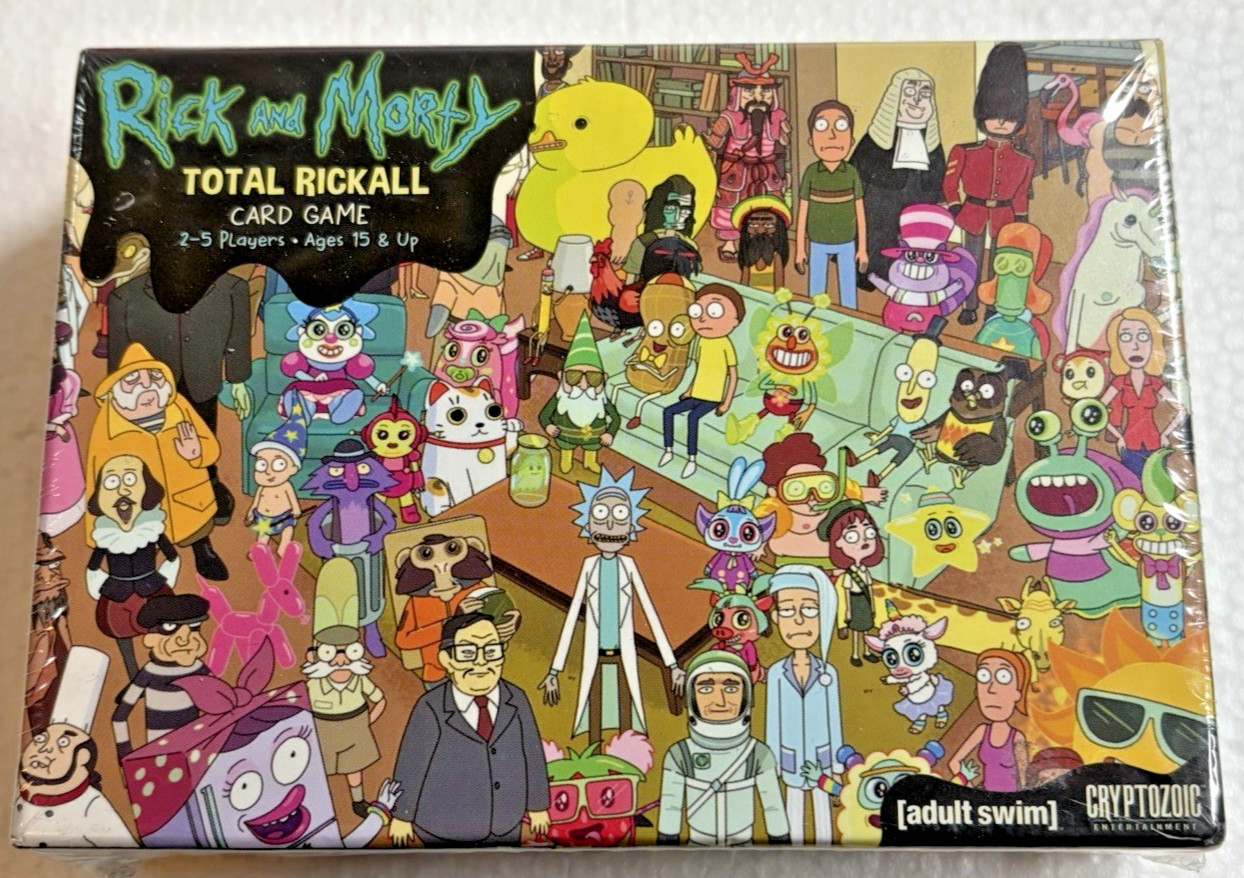 2016 Rick and Morty Total Rickall Card Game Ages 15 & Up, New and Sealed