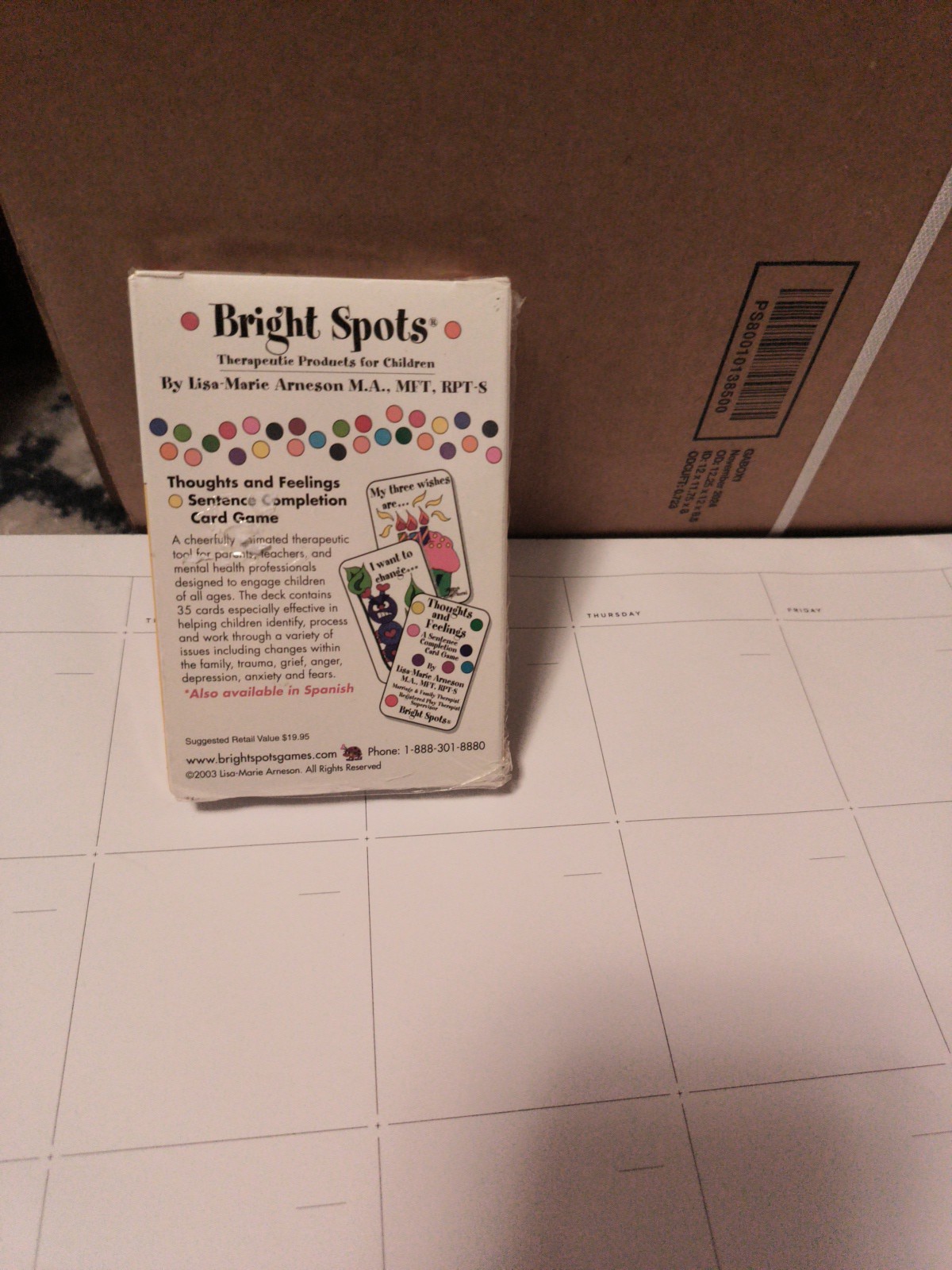 Bright Spots Thoughts And Feelings Self Expression Game Kids In English