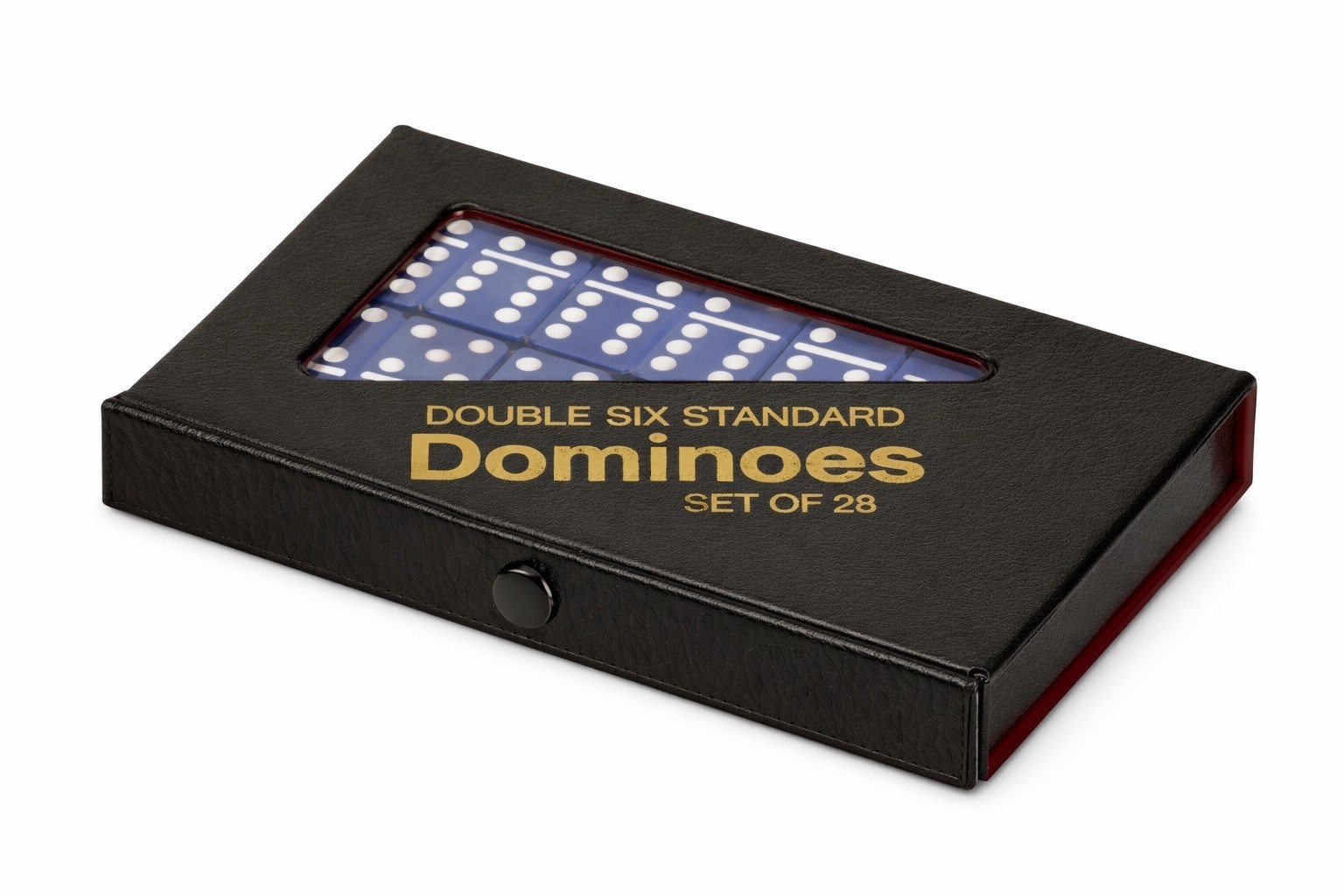 Dominoes Double 6 Six Standard Size Blue Tile Set New