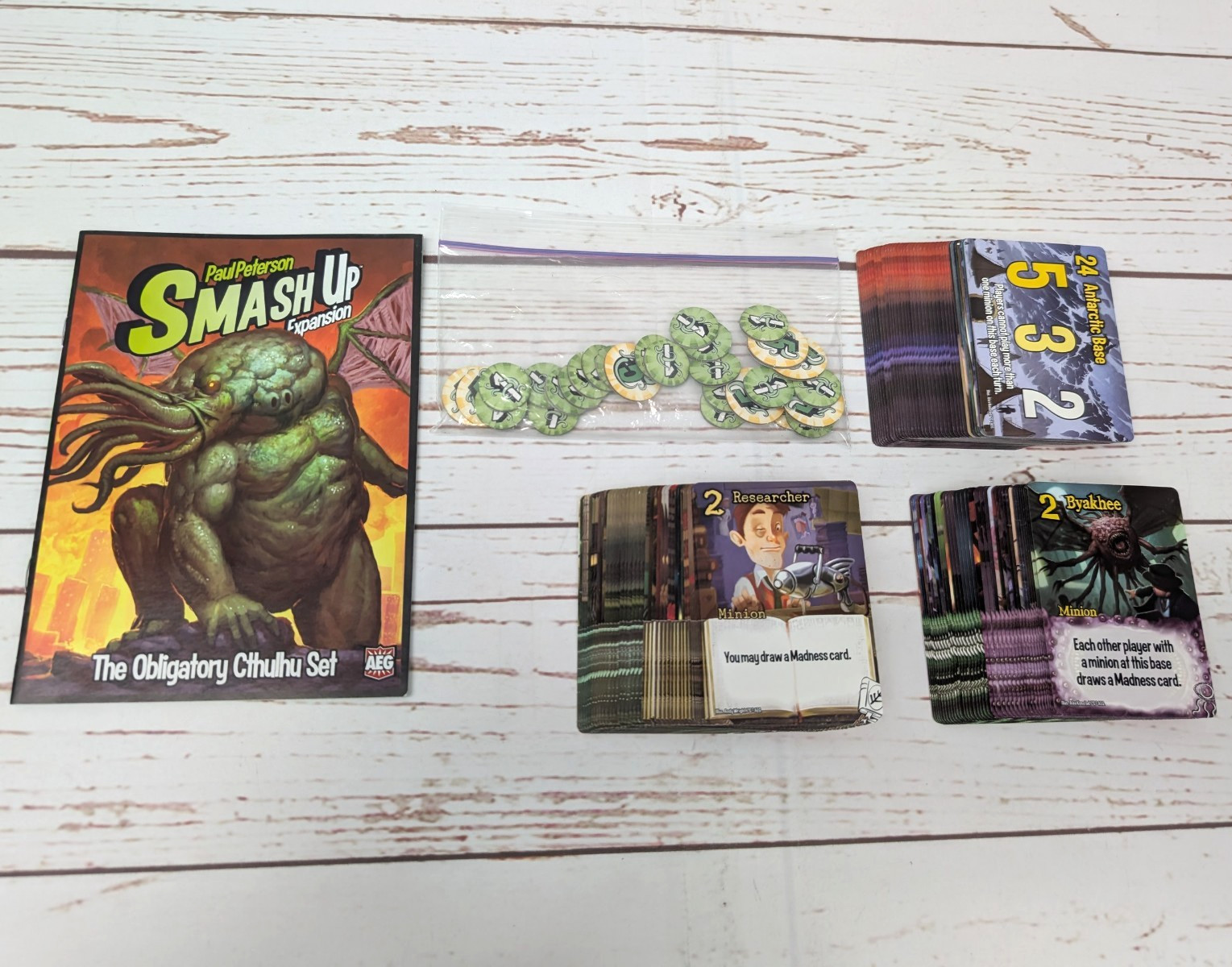 Smash Up The Obligatory Cthulhu Set Expansion Board Card Game AEG *No Box