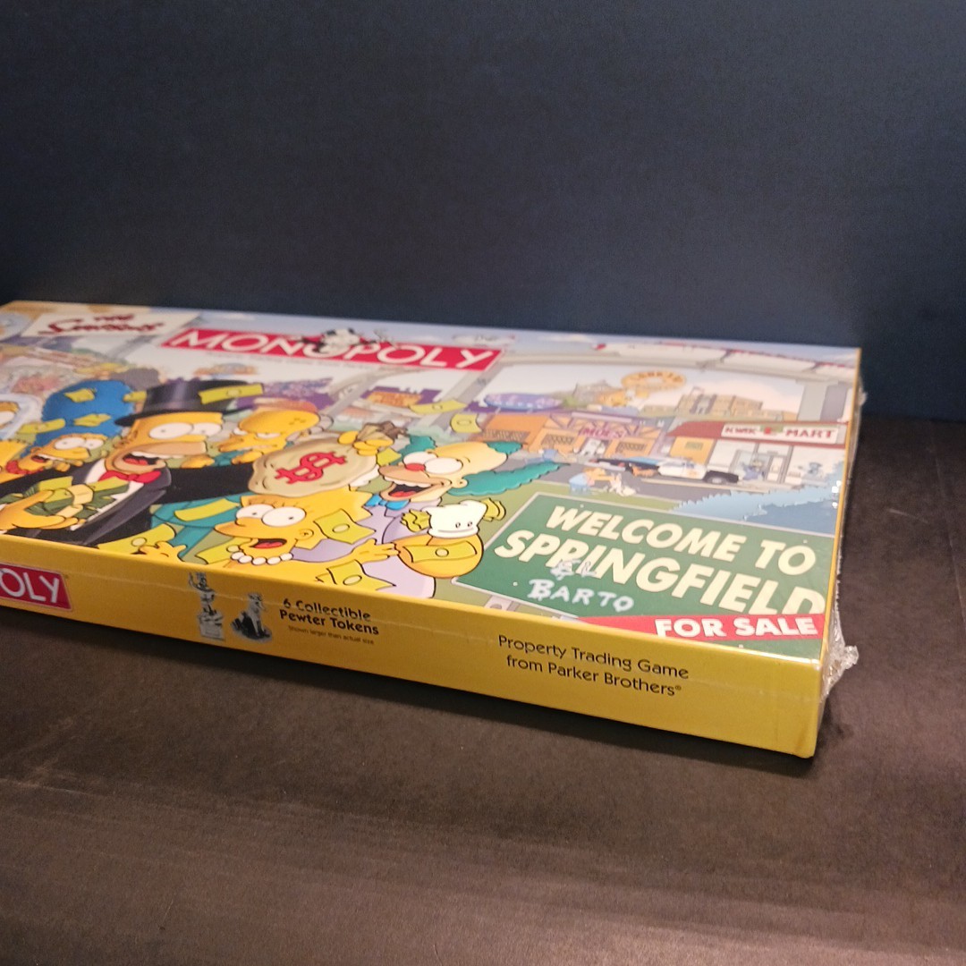 VINTAGE Monopoly THE SIMPSONS BOARD GAME w/ Collectible Tokens 2001 SEALED 🎲