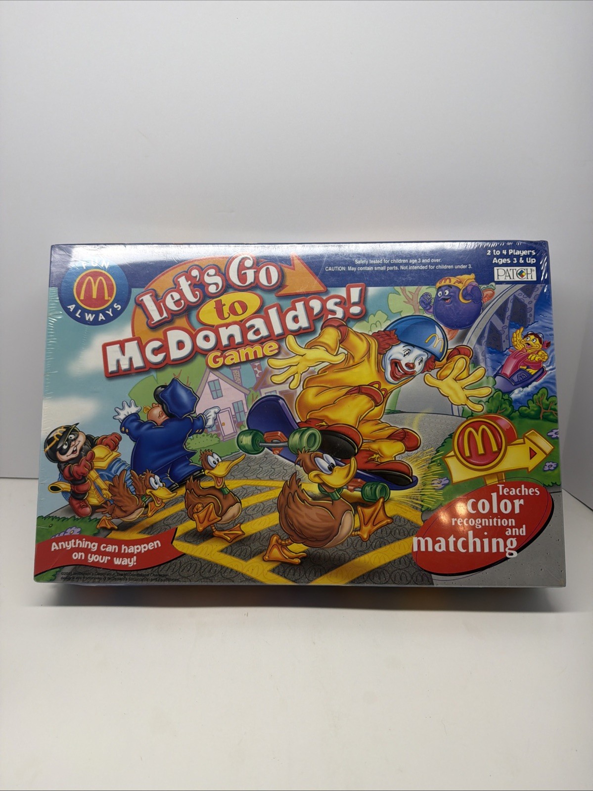 2001 Patch Products – Let’s Go to McDonald’s Game Sealed ( New Package Wear)