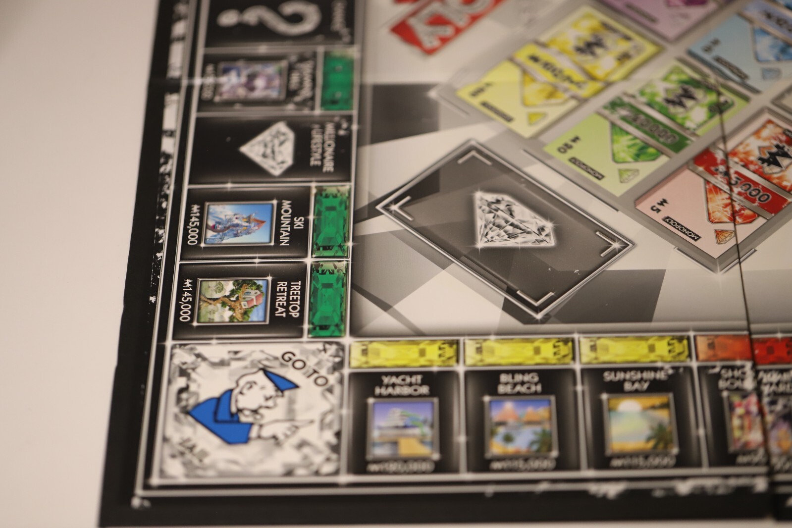 Monopoly: Millionaire Edition Board Game – First to a Million Wins Luxury Theme