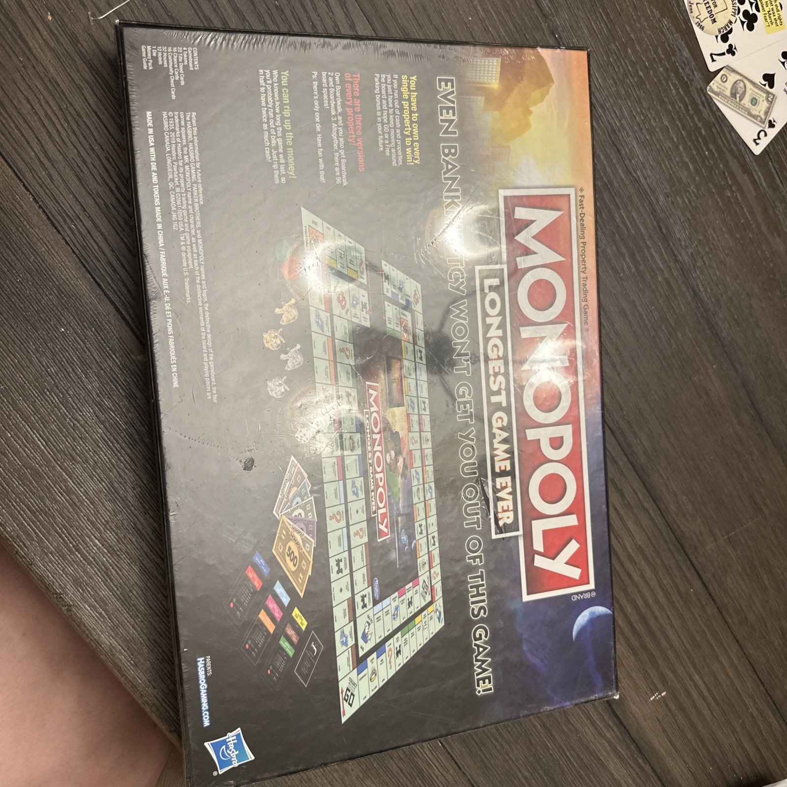 Monopoly Longest Game Ever Edition Hasbro NEW SEALED Retired