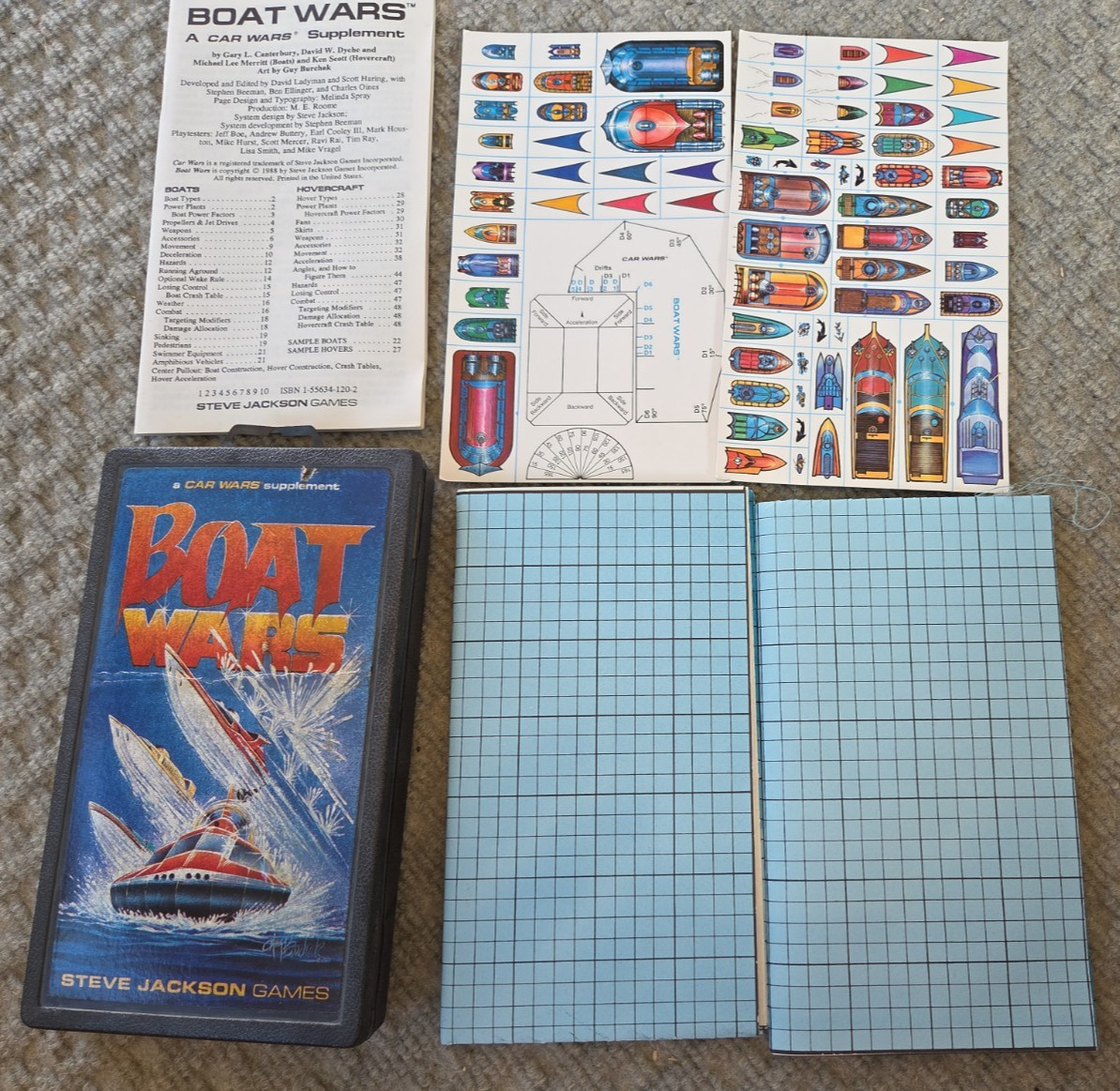 Car Wars by Steve Jackson Games lot Boat Wars Chopper Challenge Off Road Dueling