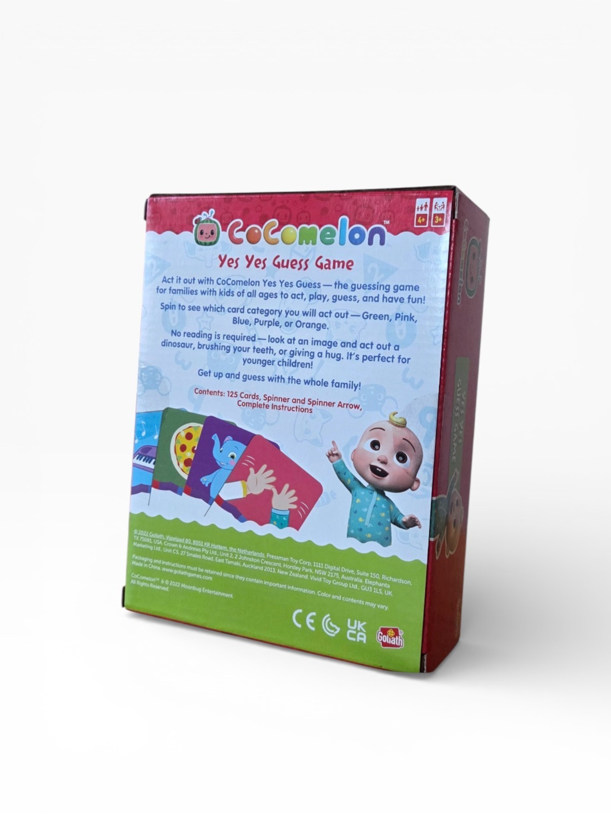 CoComelon Yes Yes Guess Game Kids Family Board Game Ages 3+ 2-4 Players