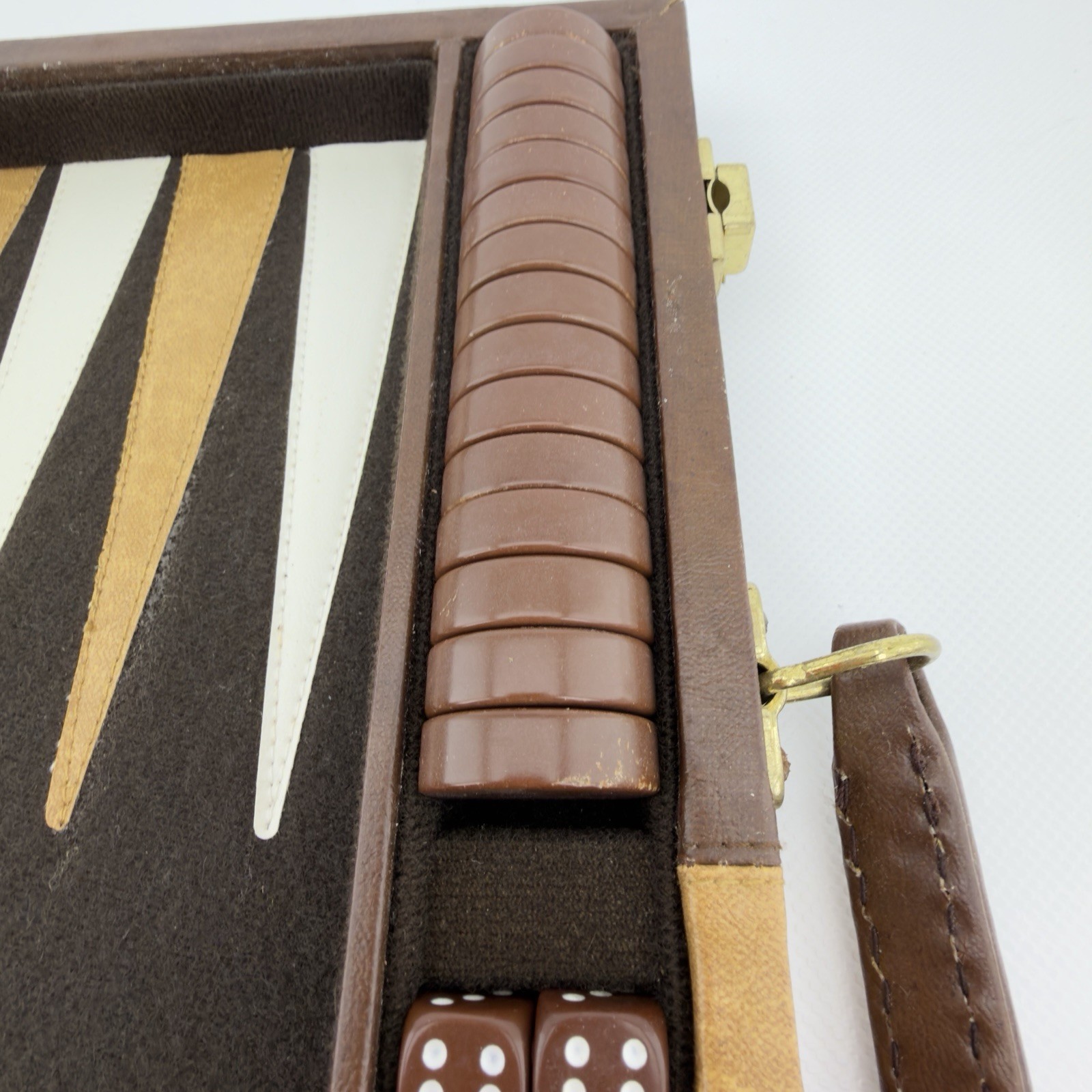 VTG 1970s Backgammon Fred Roberts SF Case Set Vintage Made In USA San Francisco