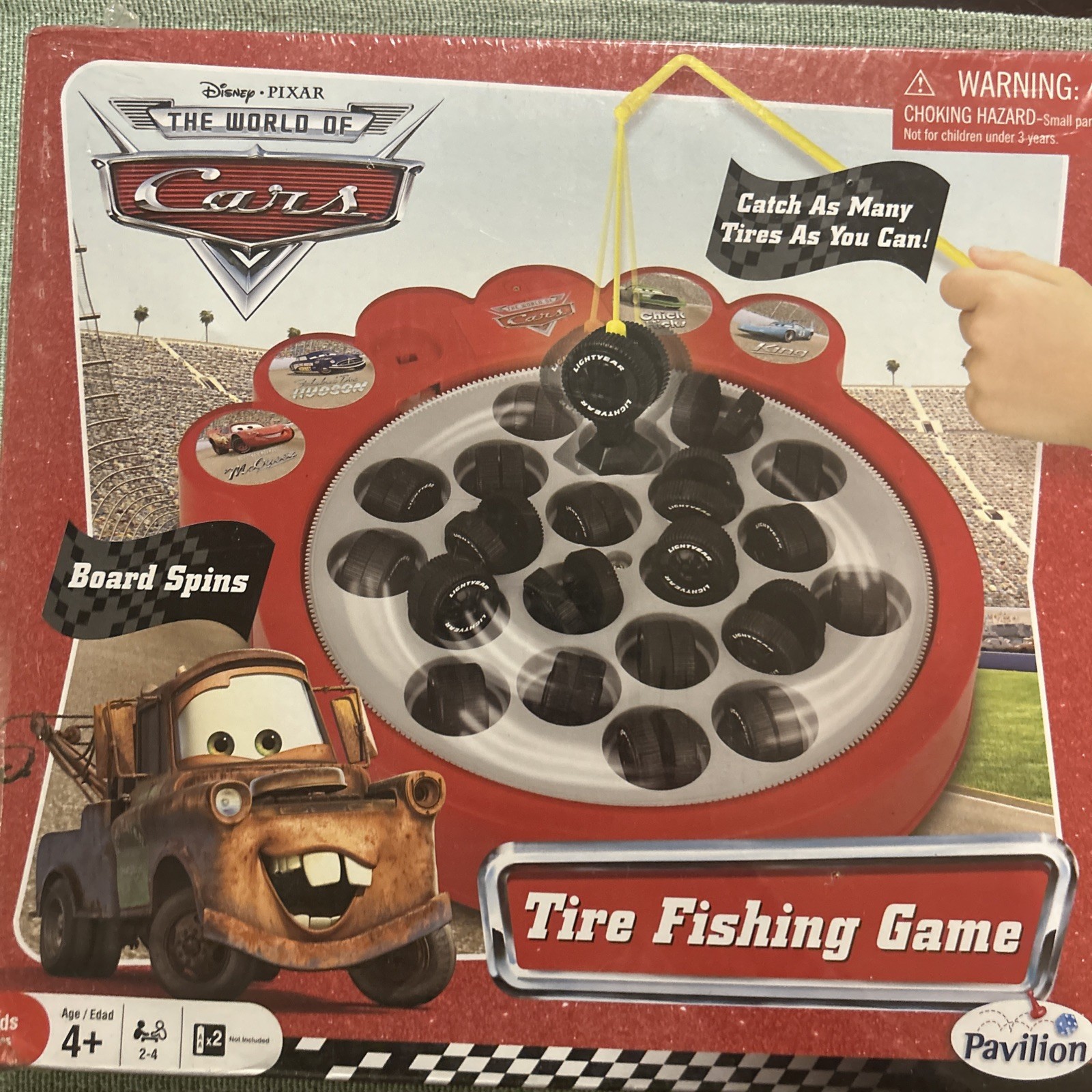 DISNEY PIXAR CARS 9 GAME SET + TIRE FISHING GAME COMPLETE SET