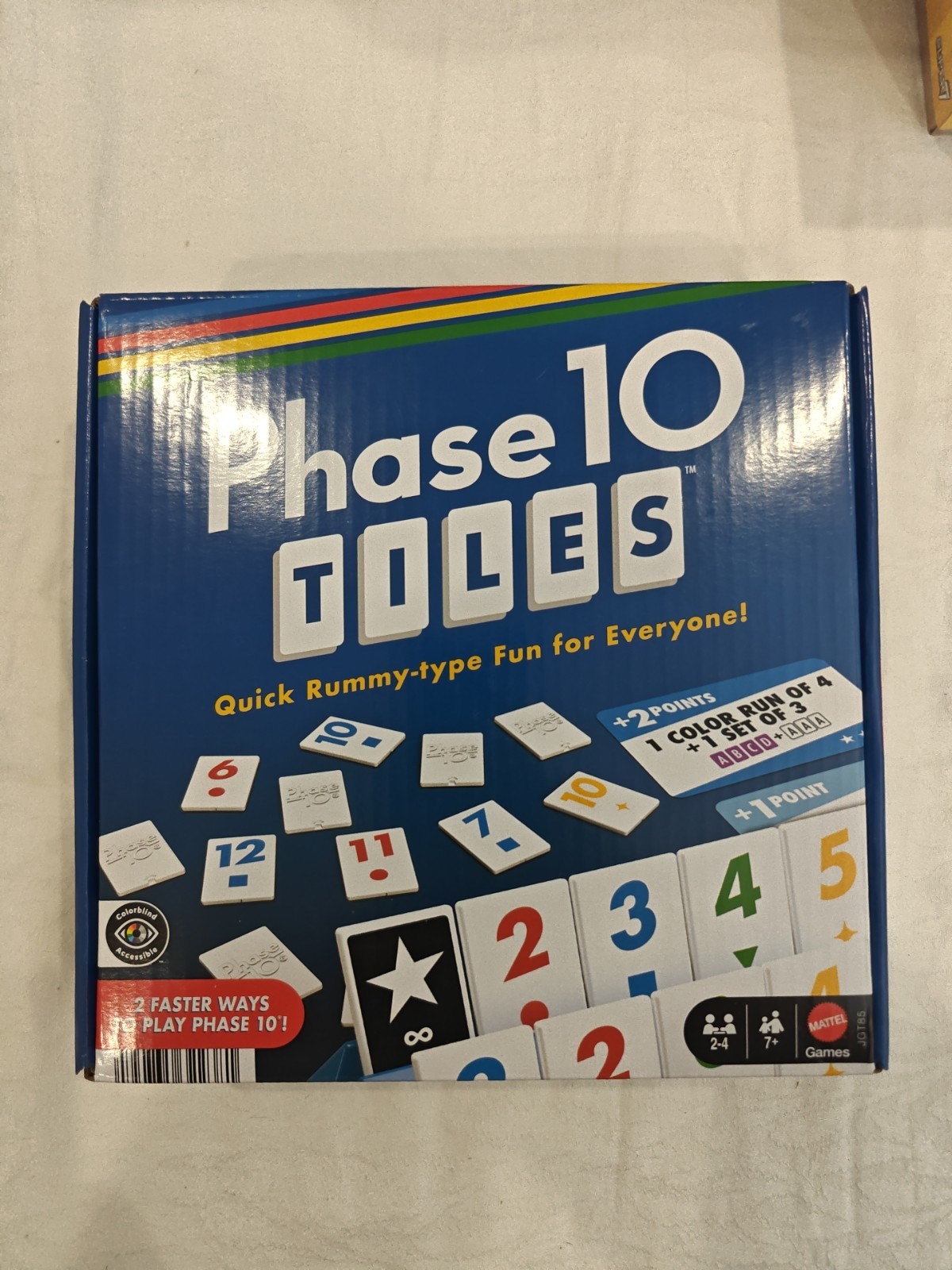 Phase 10 Tiles Game – Quick Rummy Play for 2-4 Players with Unique Phases