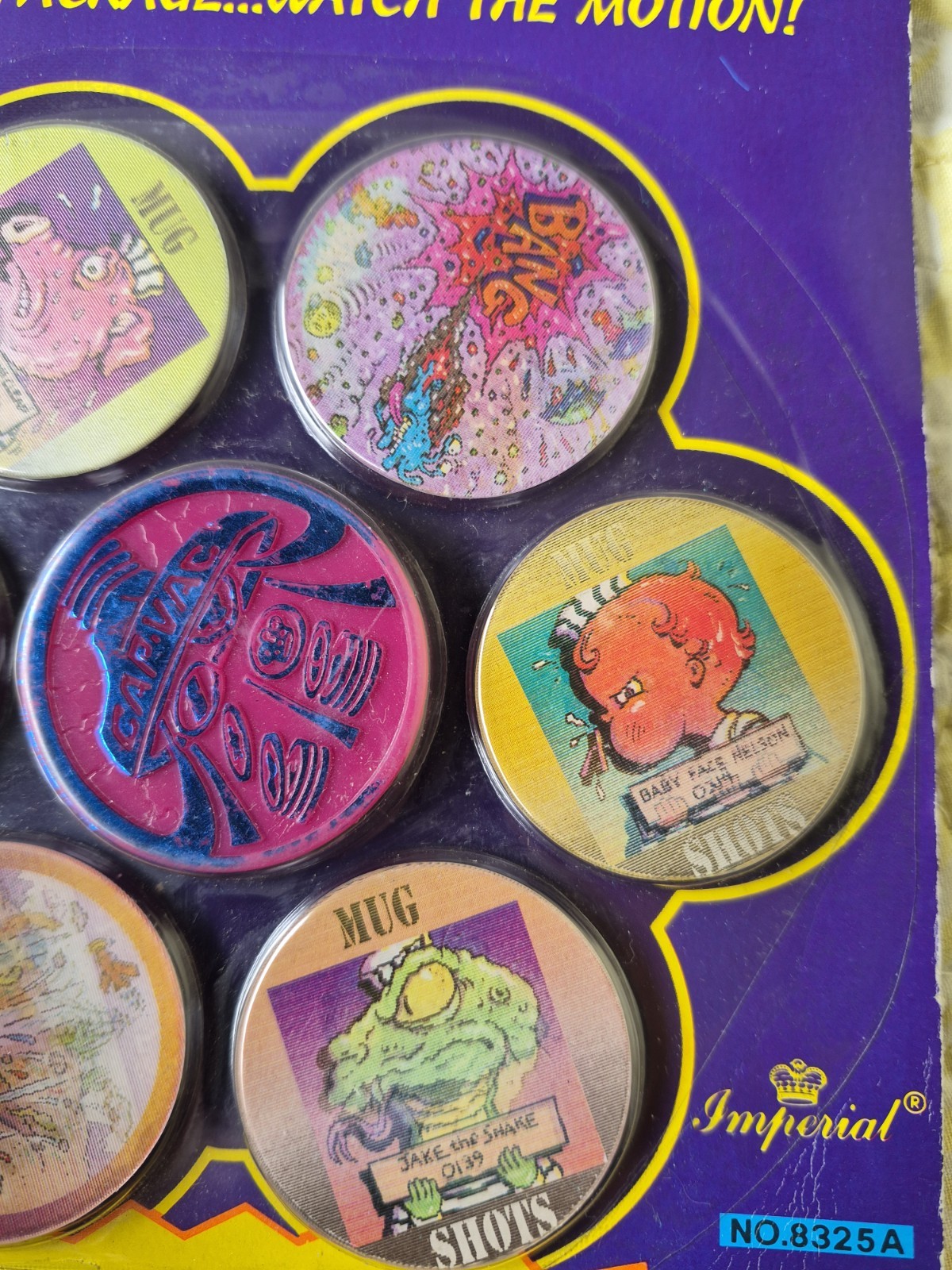1994 POGS Sealed MOTION CAPS SLAMMER WHAMMERS – Ultra Rare 6 cap 1 slammer