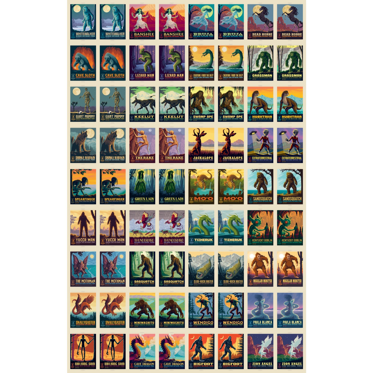 MasterPieces – Legends of the National Parks Memory Game