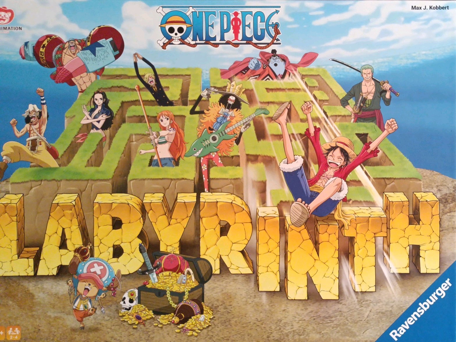 One Piece Labyrinth Board Game Toei Tabletop Games for 2-4 Players New
